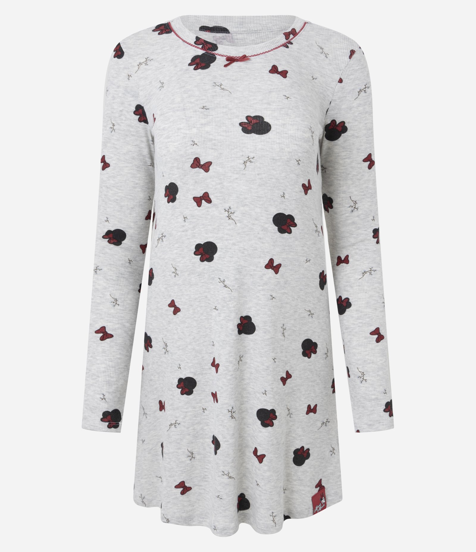 Camisola com Estampa Minnie e Detalhe no Decote Cinza 4