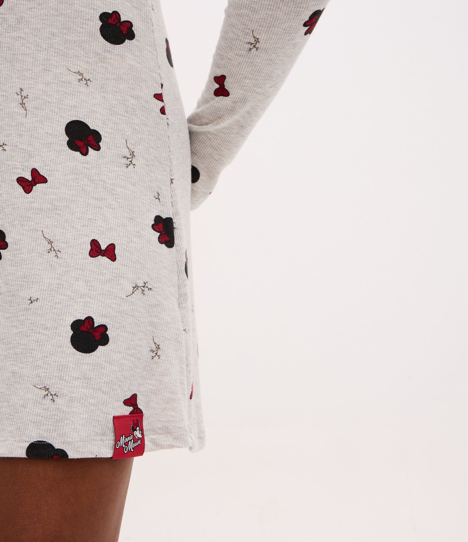 Camisola com Estampa Minnie e Detalhe no Decote Cinza 3