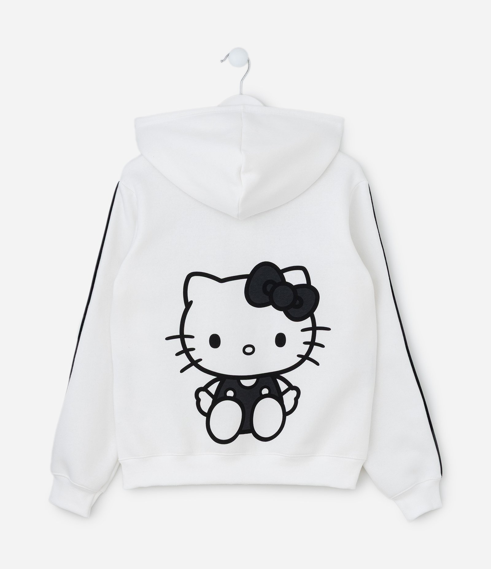 Jaqueta Infantil em Moletom com Estampa Hello Kitty – Tam 7 a 14 Anos Off White 2