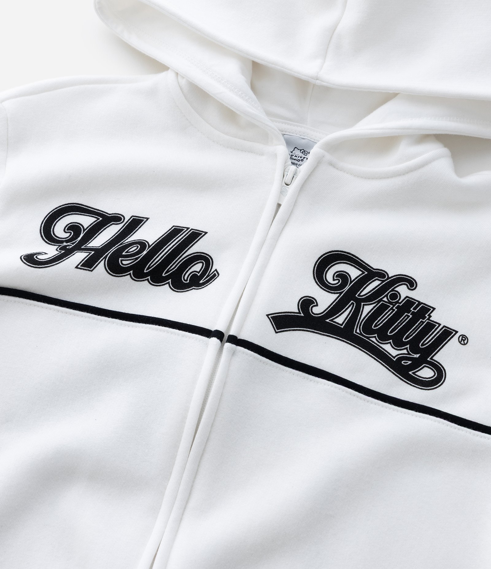 Jaqueta Infantil em Moletom com Estampa Hello Kitty – Tam 7 a 14 Anos Off White 4