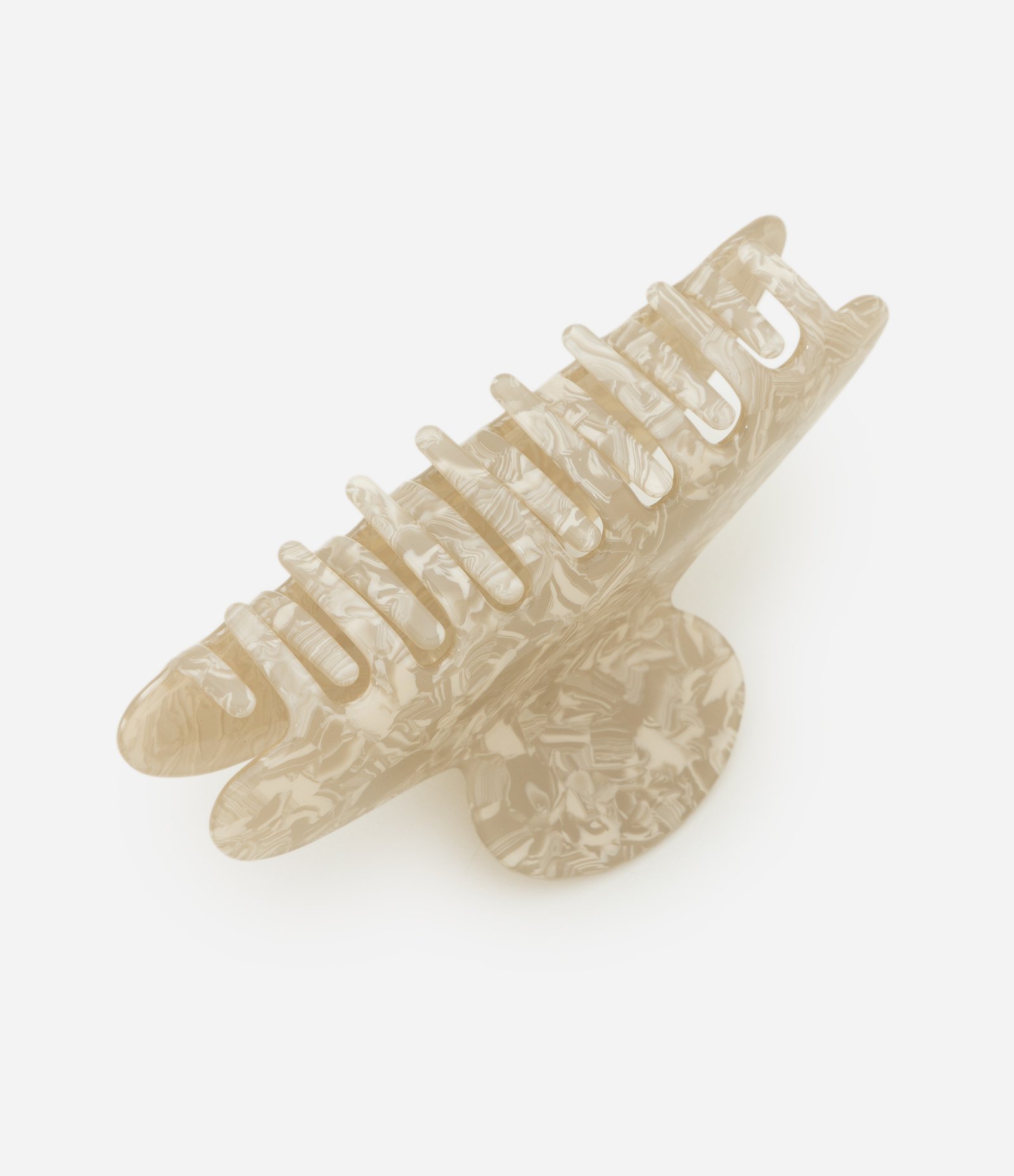 Piranha de Cabelo Marmorizada Neutra Dourado 2