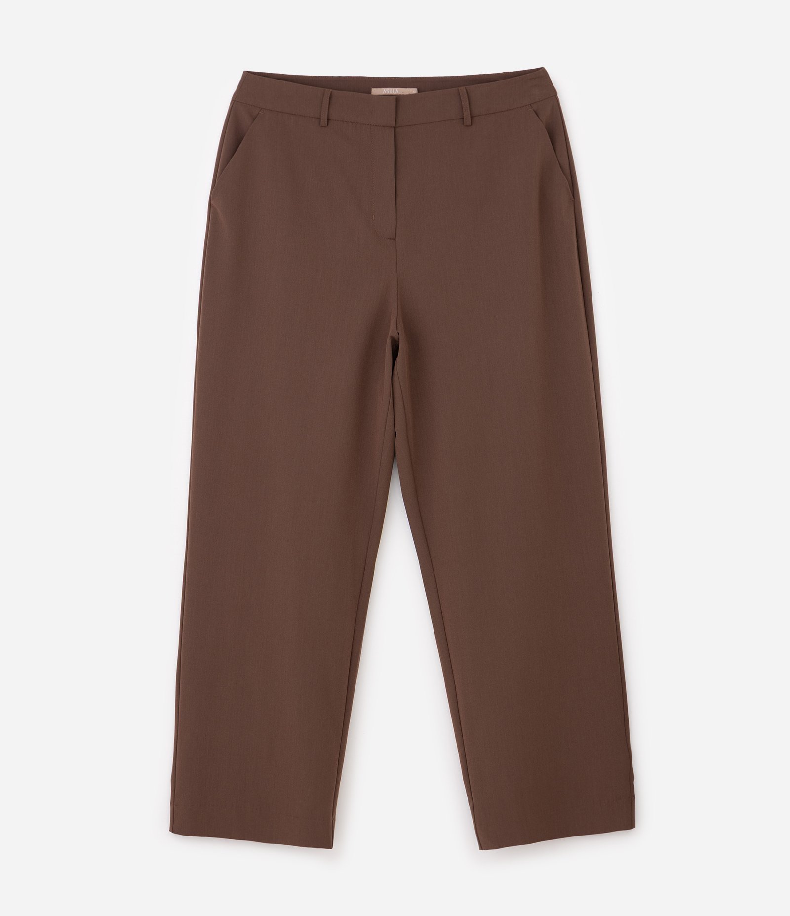 Calça Alfaiatada com Bolso Faca Curve & Plus Size Marrom 5
