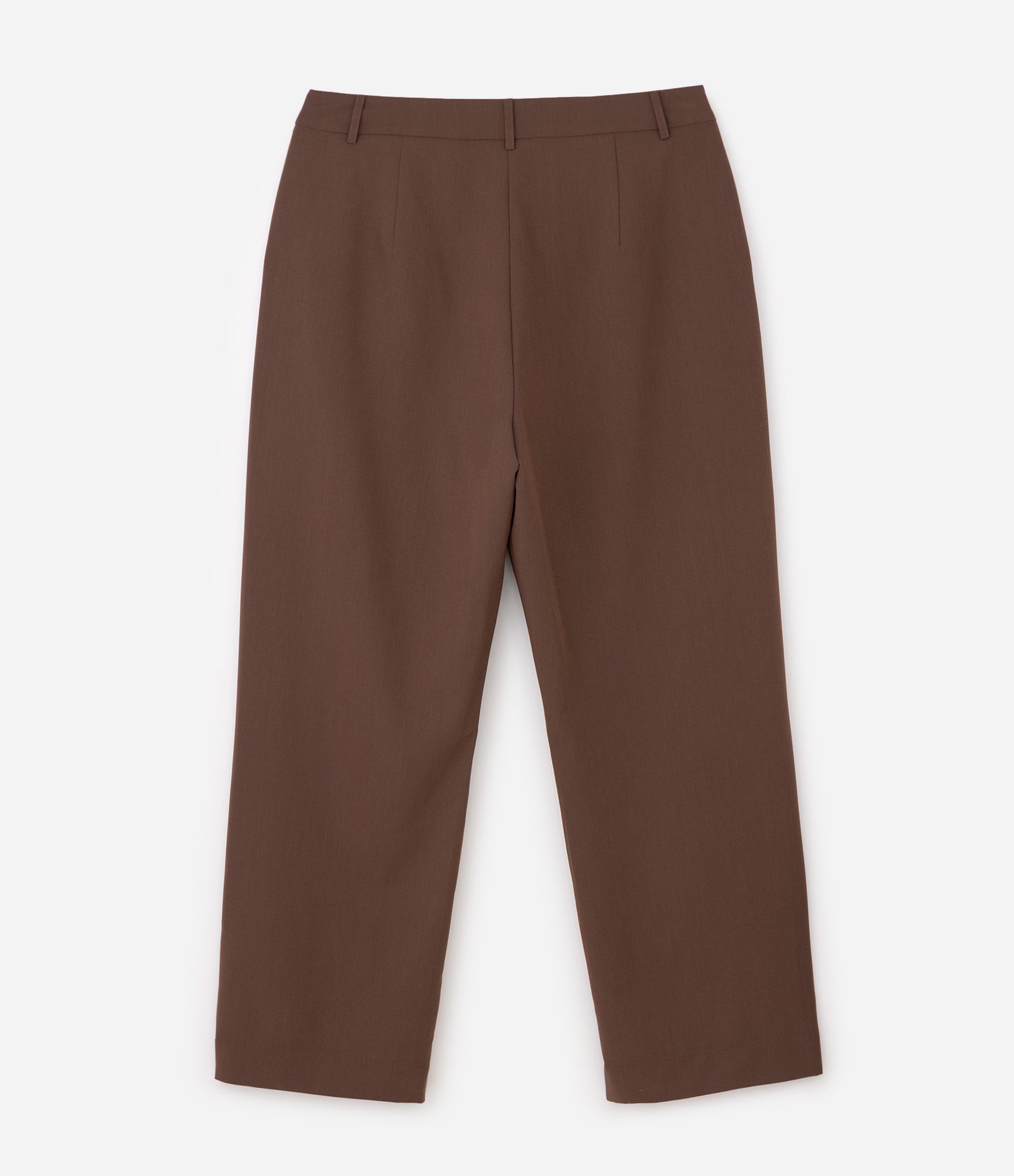 Calça Alfaiatada com Bolso Faca Curve & Plus Size Marrom 6