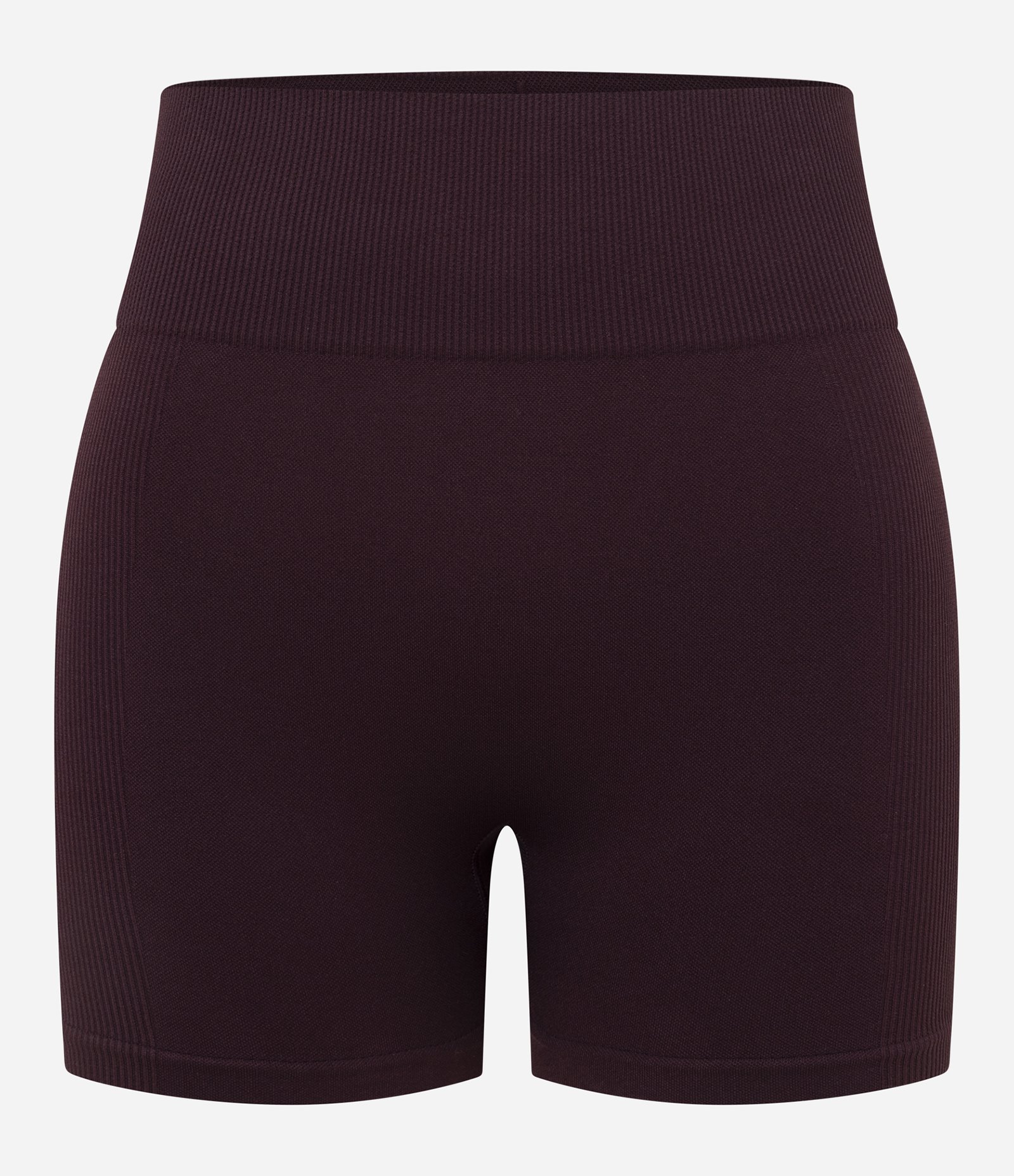 Bermuda Esportiva em Poliamida Seamless com lateral Canelada Vinho 1