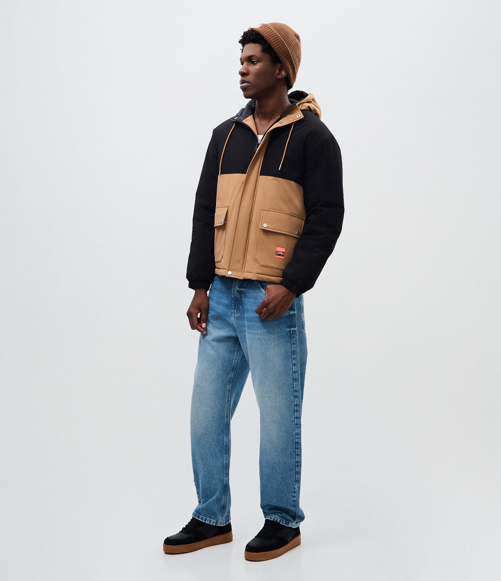 Jaqueta Parka Outdoor com Bolsos Marrom 2