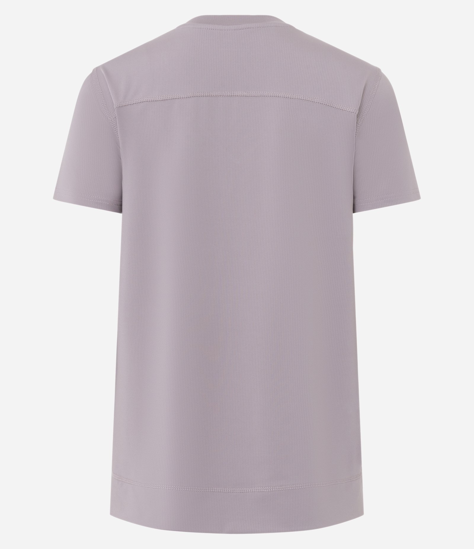Camiseta Esportiva em Microfibra Furadinha com Barra Mullet Lilás 7