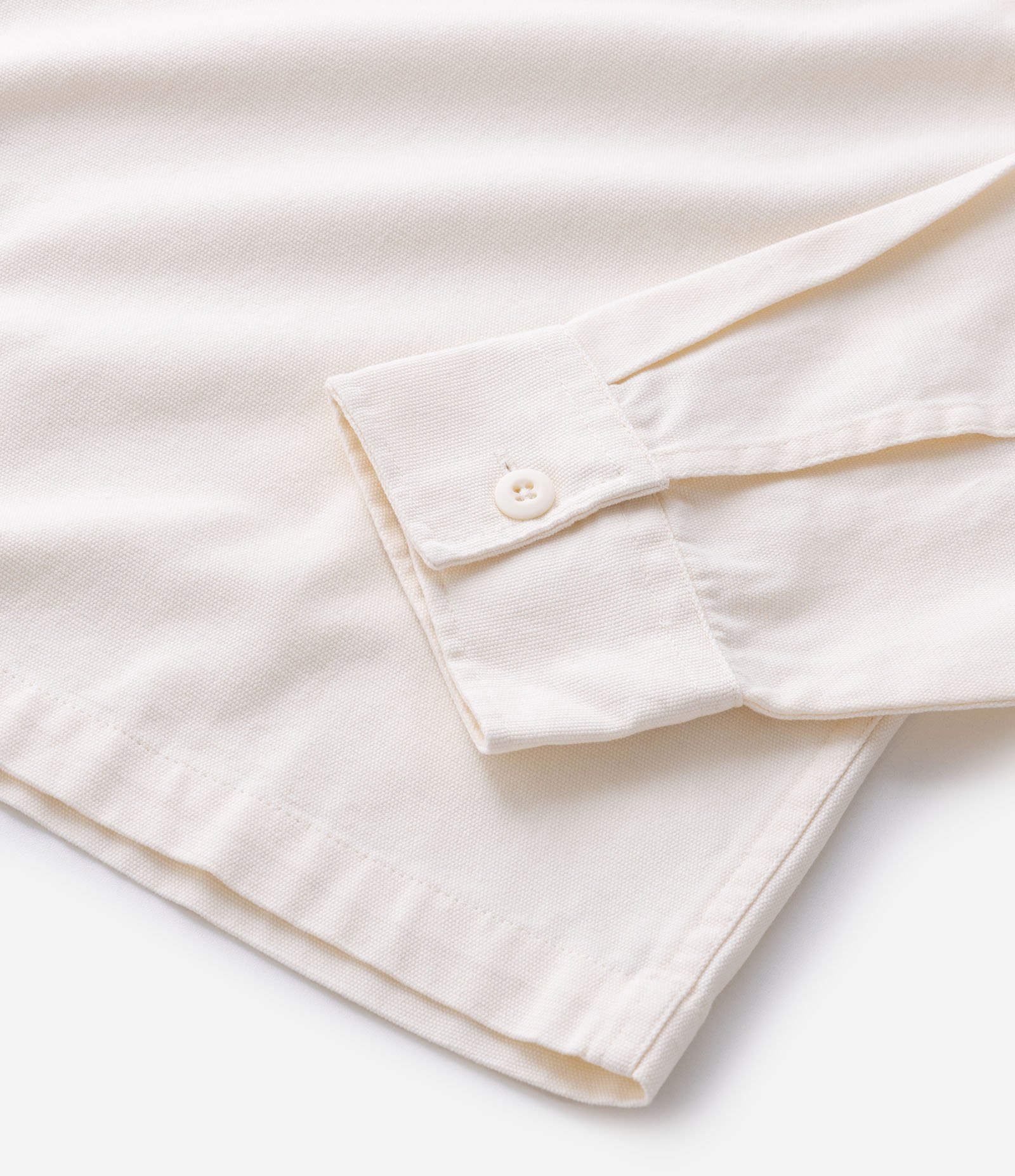 Camisa Overshirt Boxy Manga Longa em Sarja com Bordado Workwear Dept Off White 11