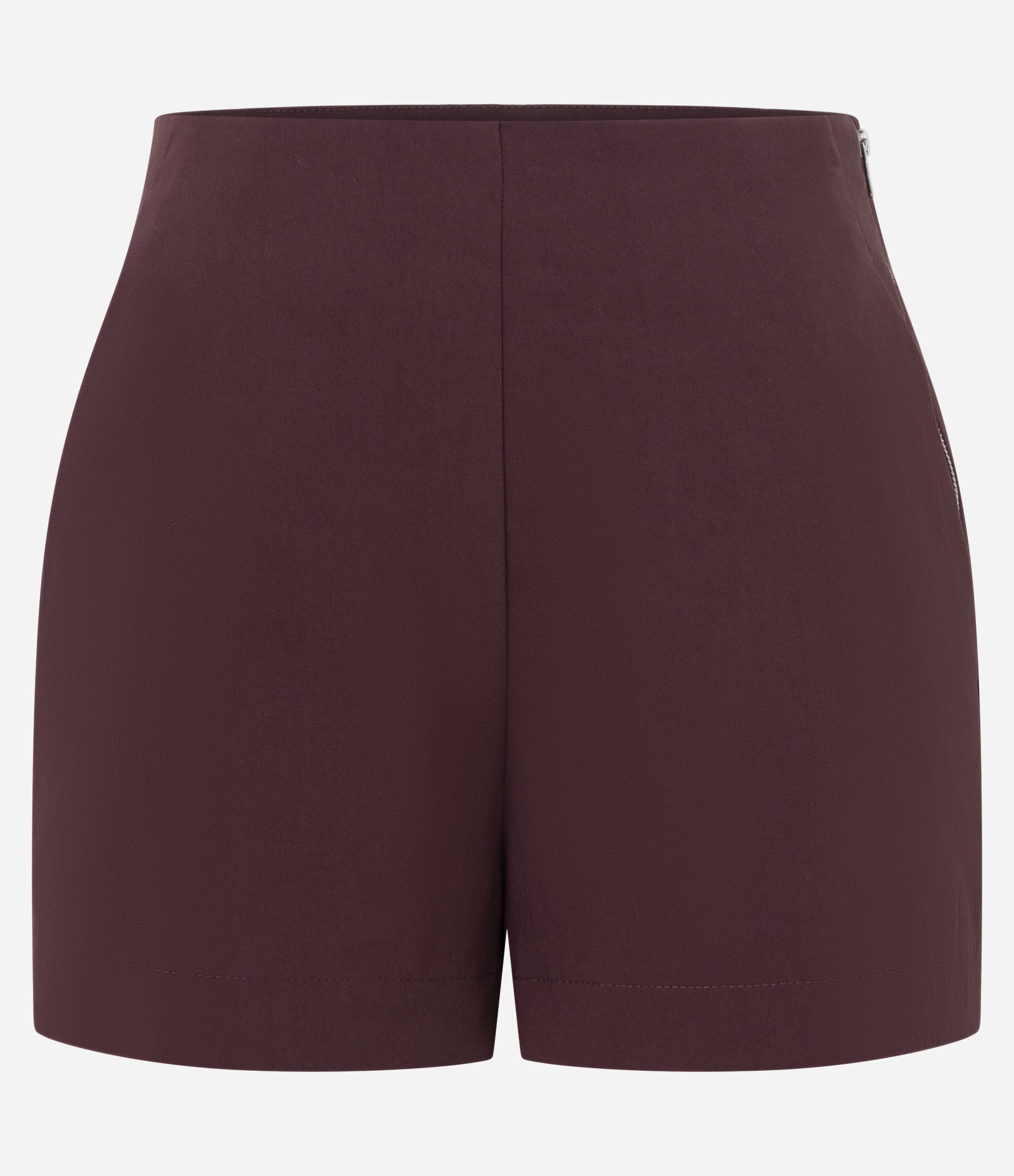 Short Curto em Bengaline com Zíper na Lateral Bordo 5