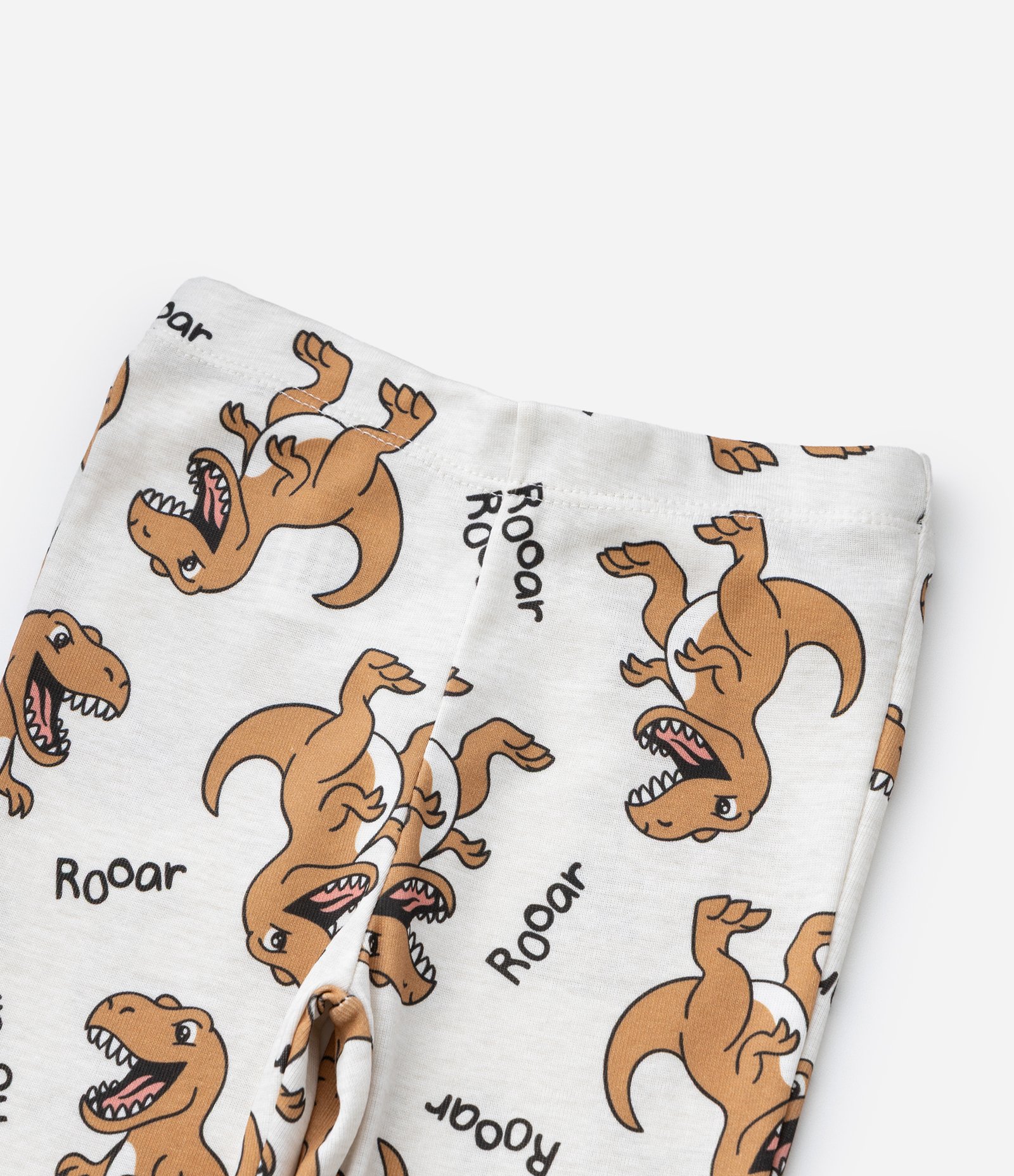 Pijama Infantil com Dinossauro e Crista 3D – Tam 1 a 6 Anos Verde Oliva/Off White 6