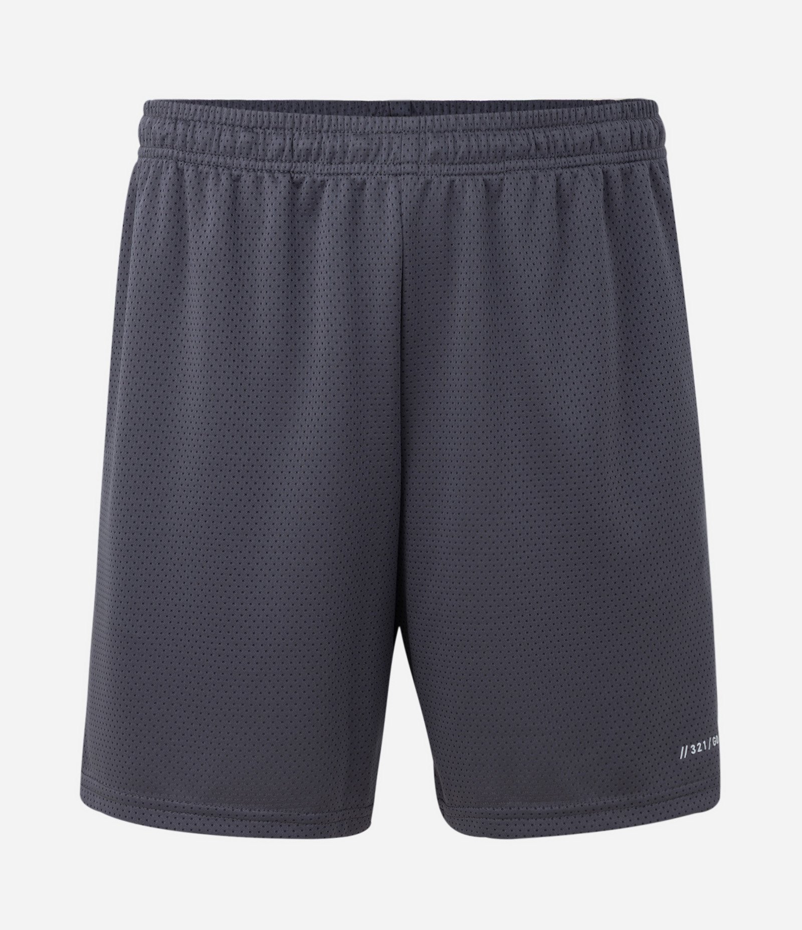 Bermuda Lisa em Microfibra com Textura de Furinhos Cinza 1