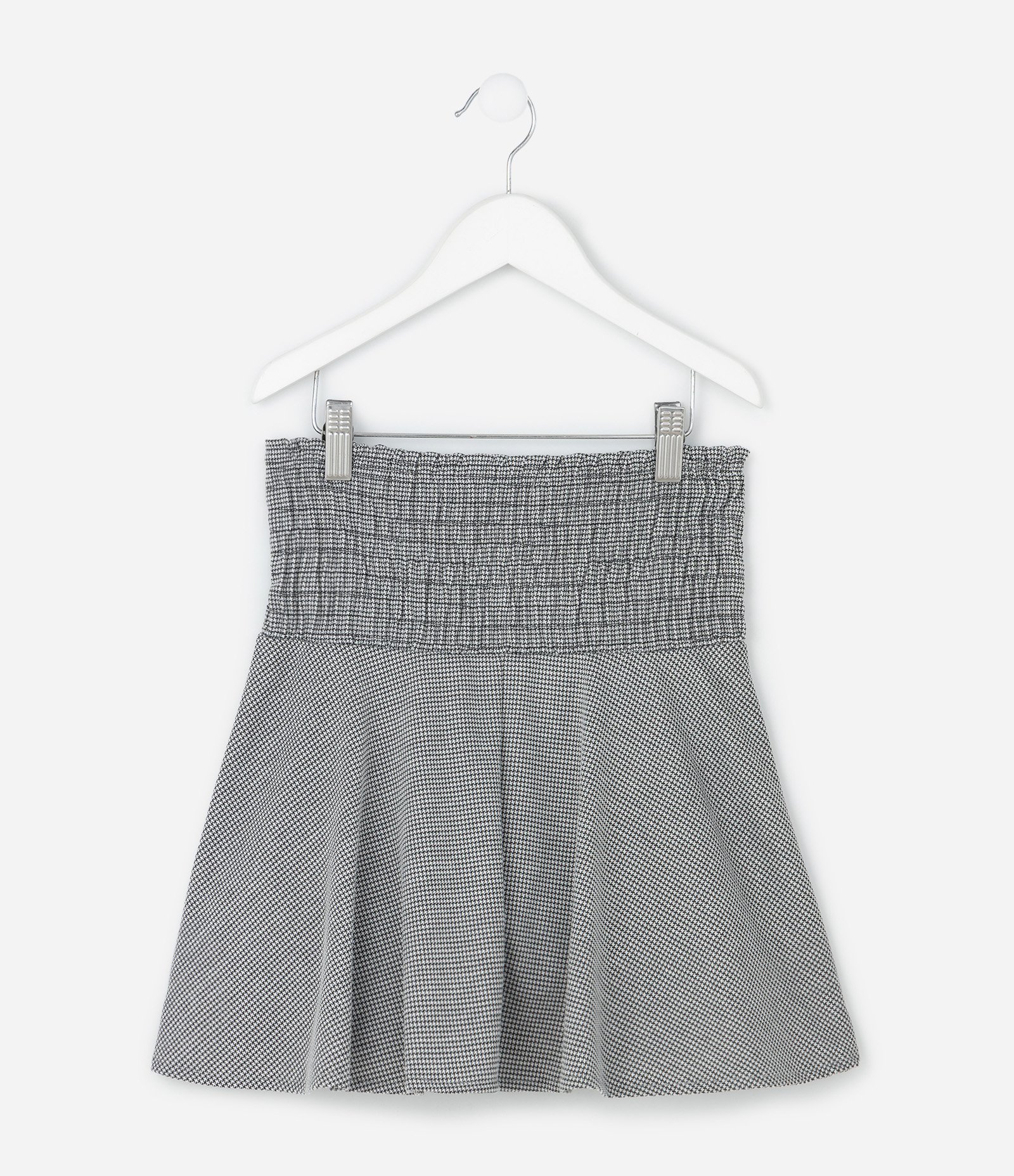 Saia Infantil com Mini Xadrez e Short Interno – Tam 5 a 14 Anos Preto 3