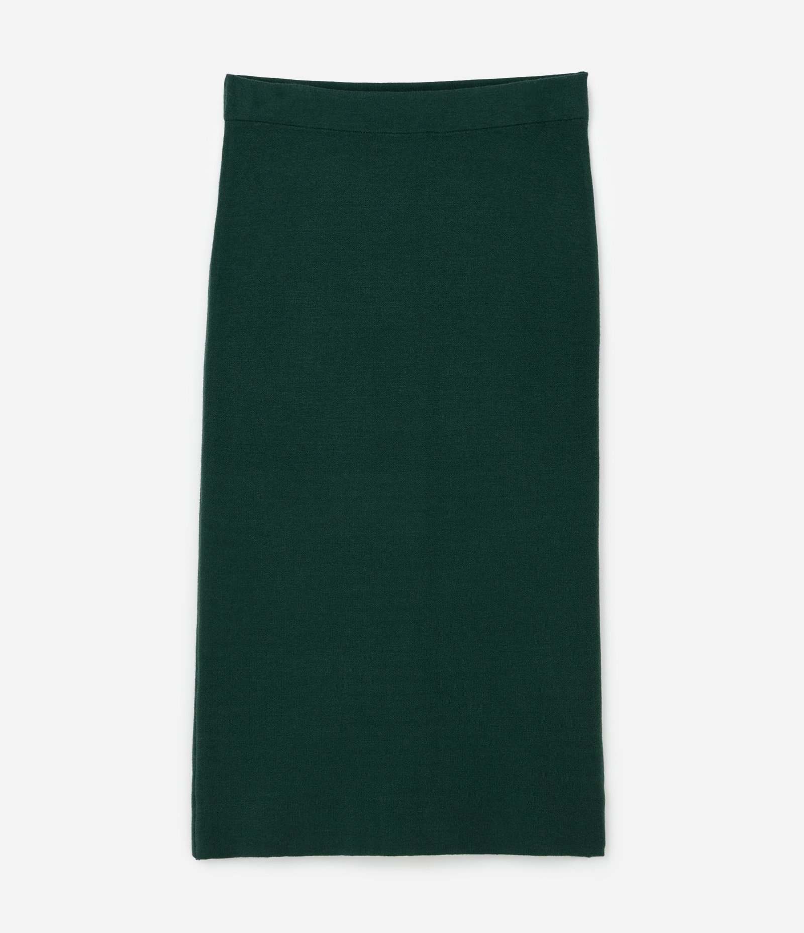 Saia Midi Lápis em Tricô Curve & Plus Size Verde 1