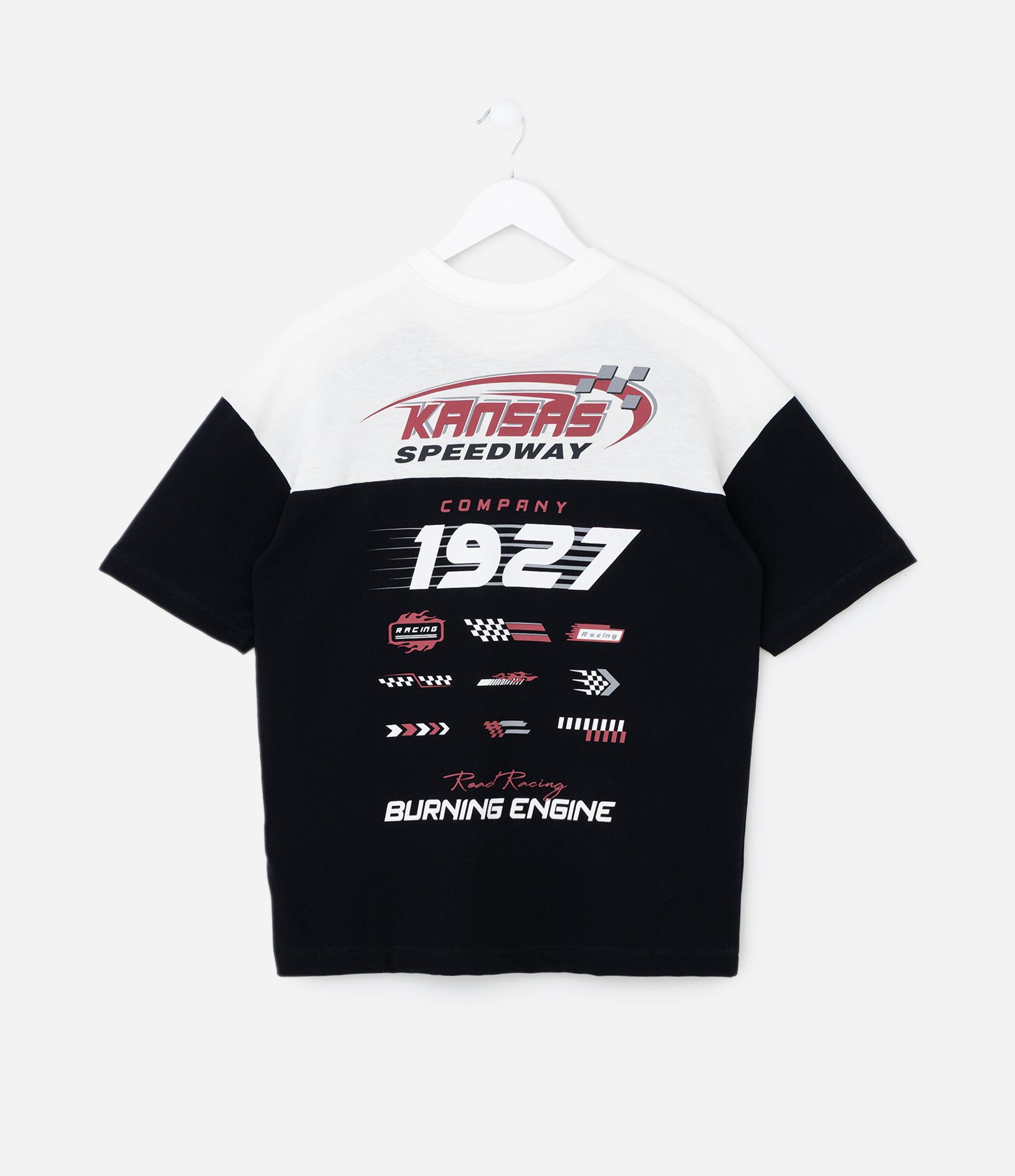 Camiseta Infantil Esportiva Space Race em Interlock – Tam 5 a 14 Anos Preto 2