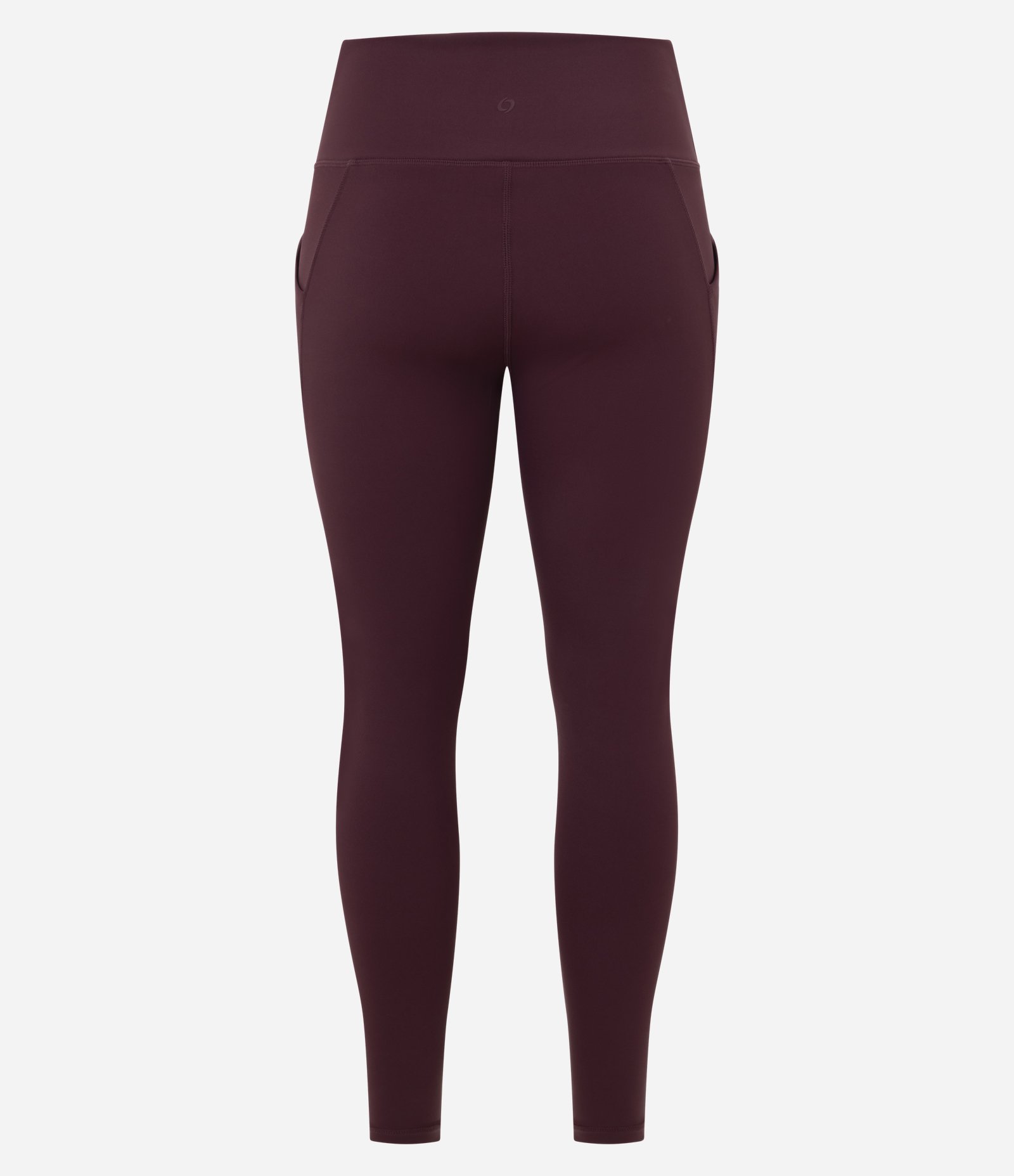 Calca Legging Esportiva em Microfibra com Bolsos Vinho 2