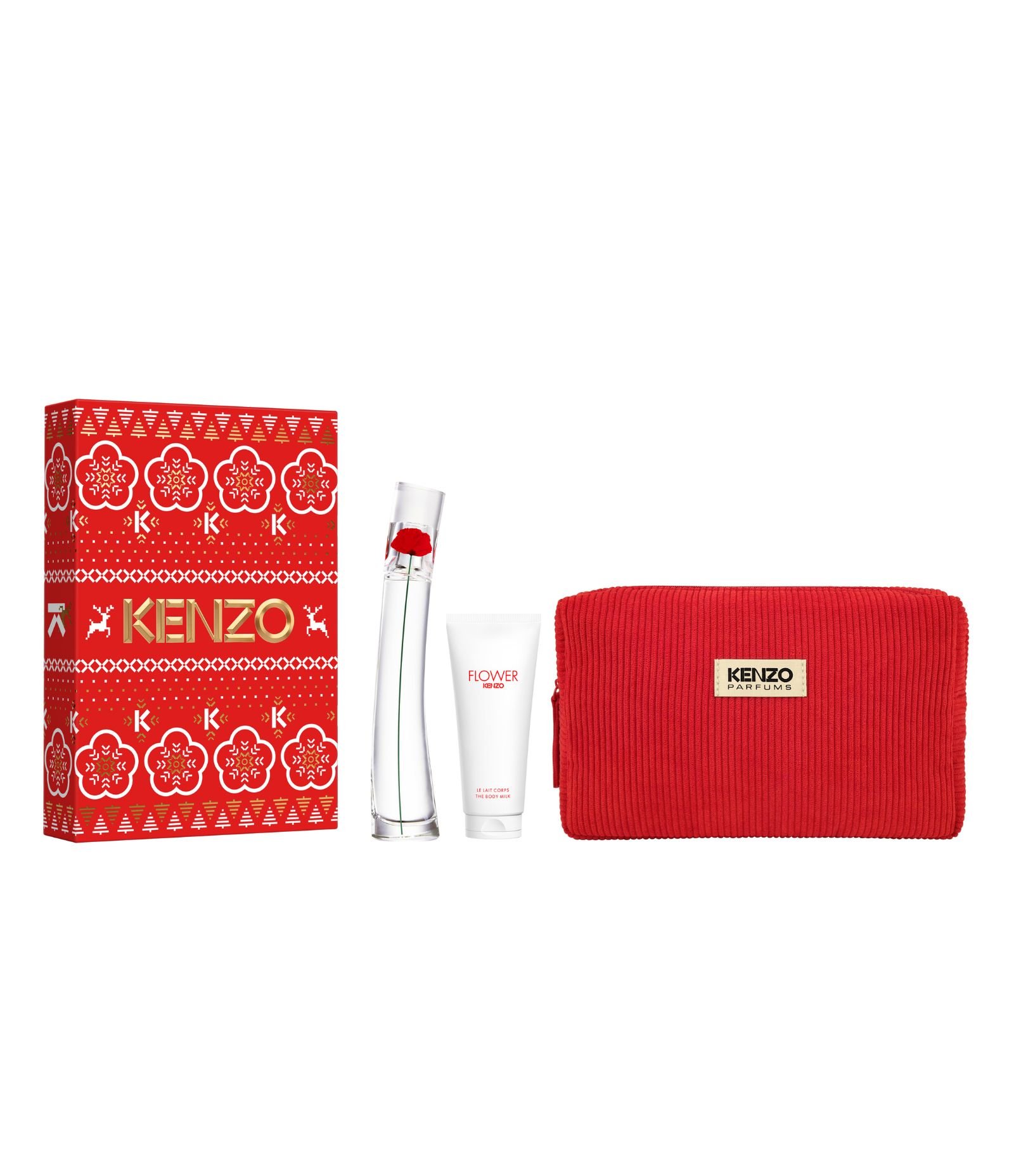 Kit Flower By Kenzo EDP 50ml + Loção Corporal 75ml + Necessaire KIT 1