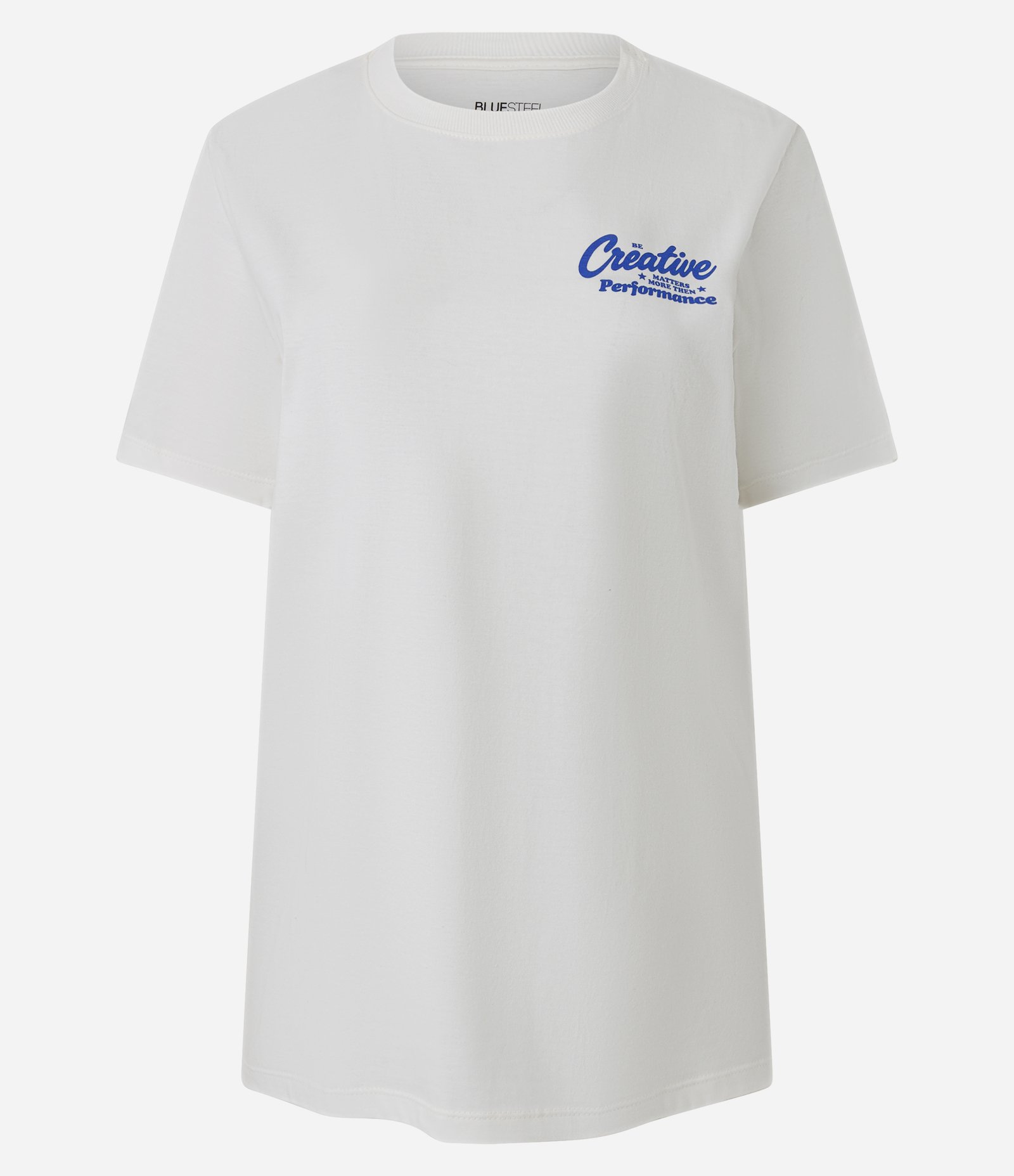 Camiseta Manga Curta com Estampa de Urso de Goma Branco 1