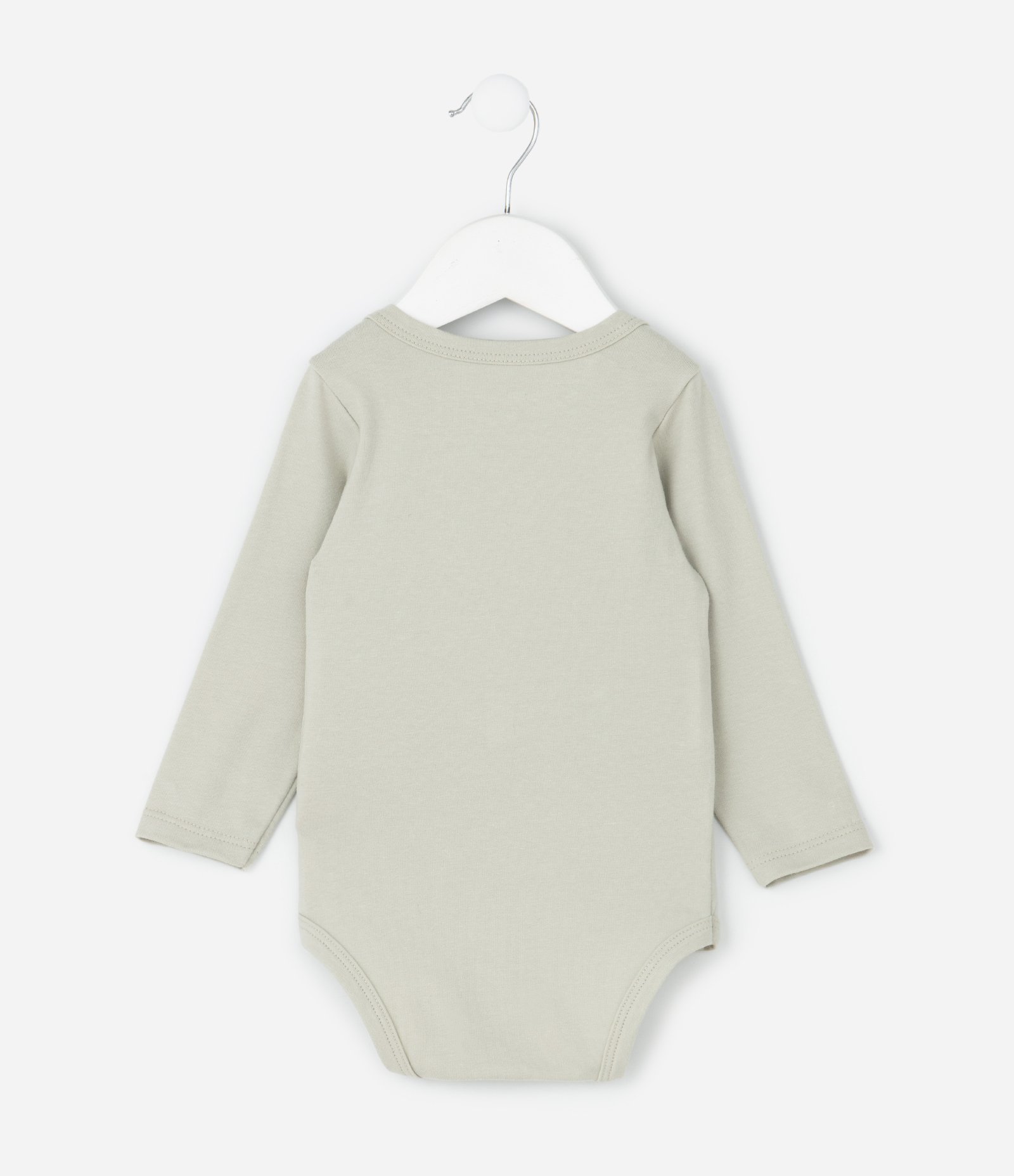 Body Infantil com Estampa Elefantinho – Tam RN a 18 Meses Cinza Claro 3