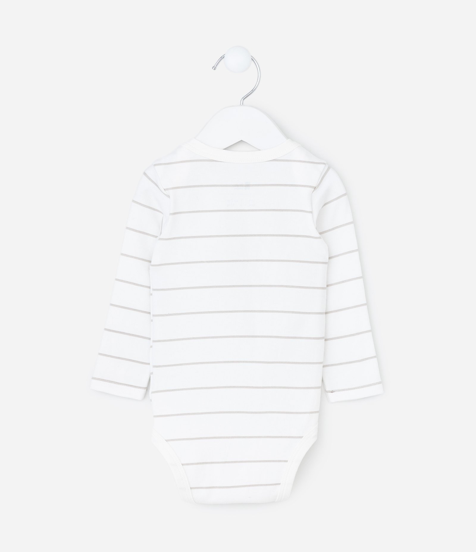 Body Infantil com Estampa de Carrinhos e Listras – Tam 0 a 18 Meses Off White 3