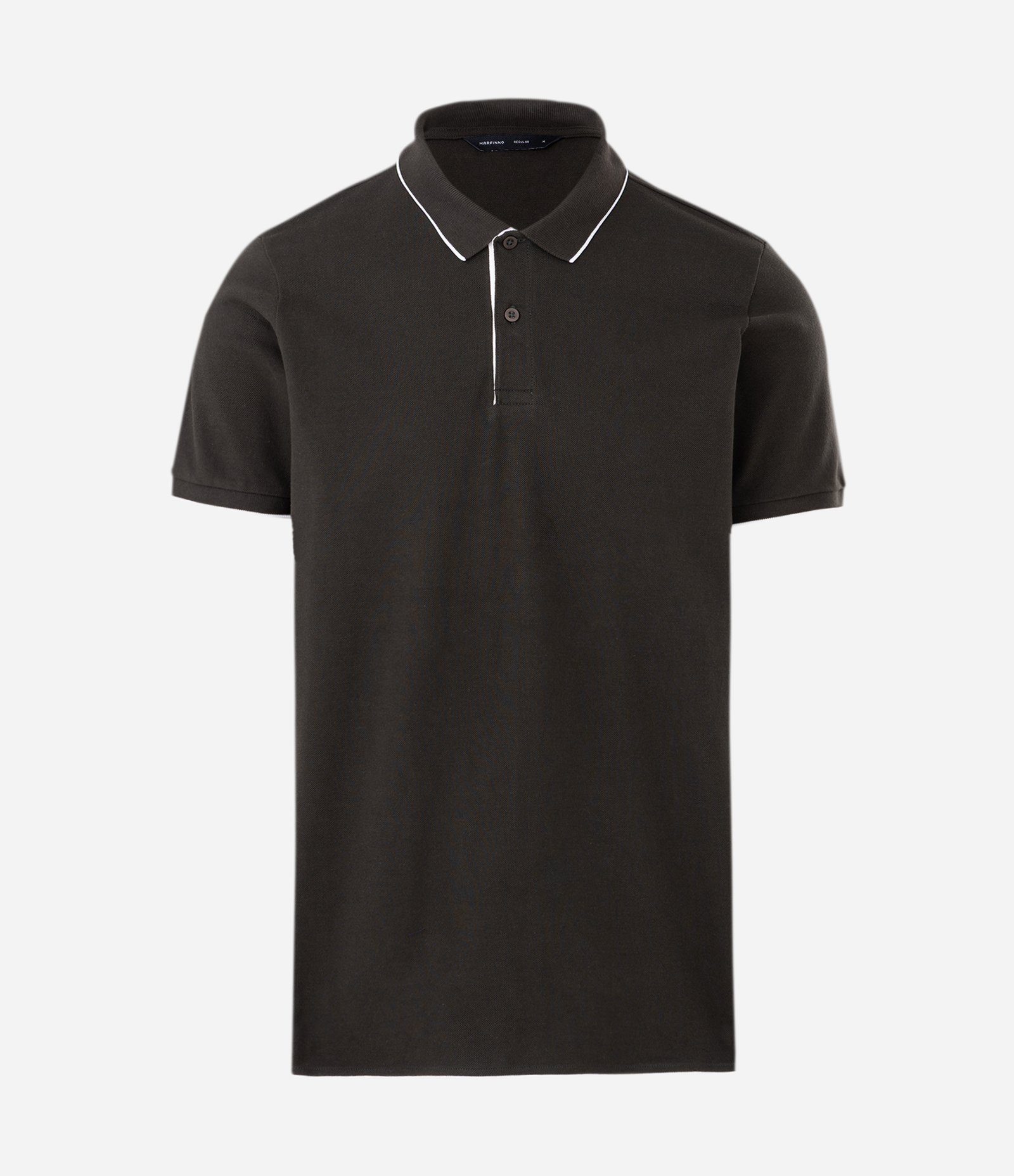 Polo em Meia Malha com Detalhes Contrastantes Verde 4
