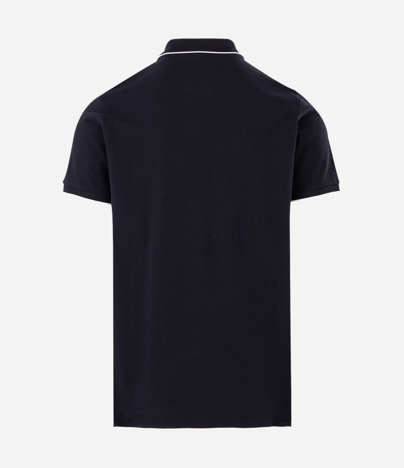 Polo em Meia Malha com Detalhes Contrastantes Preto 5