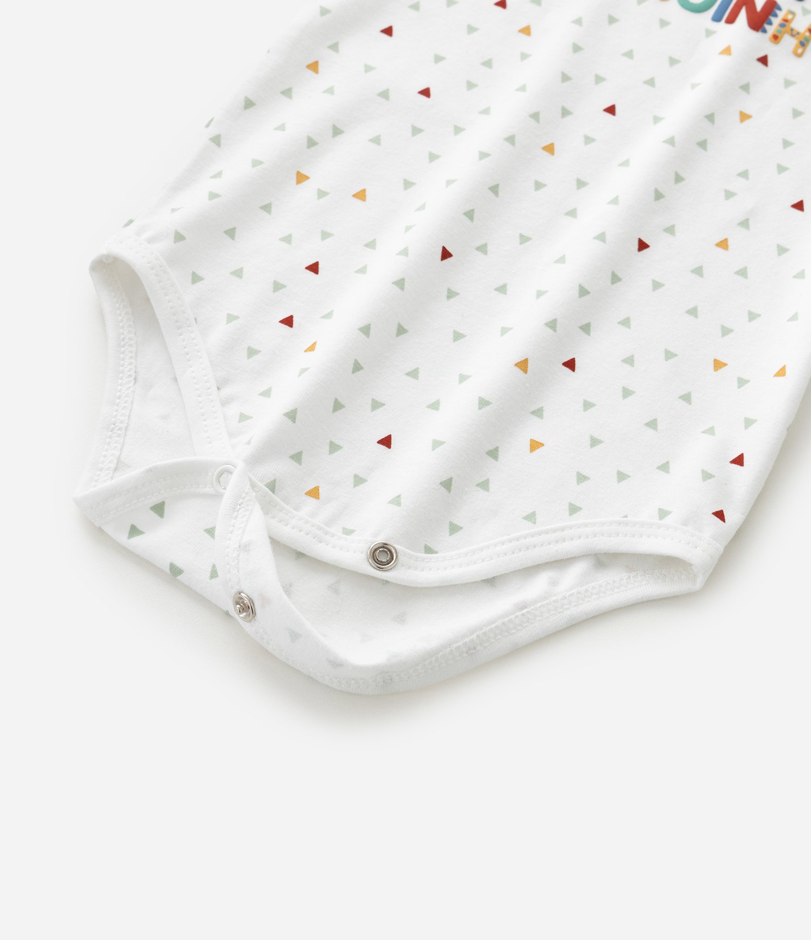 Body Infantil em Cotton Estampa Primeiro Bloquinho - Tam 0 a 18 Meses Branco 5