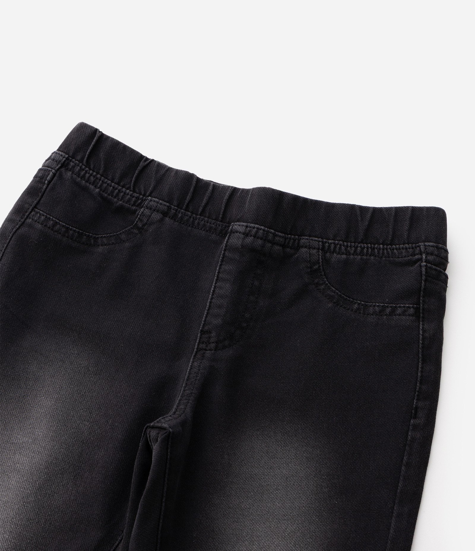 Calça Infantil Flare em Jeans com Cós Elástico – Tam 5 a 16 Anos Preto 5