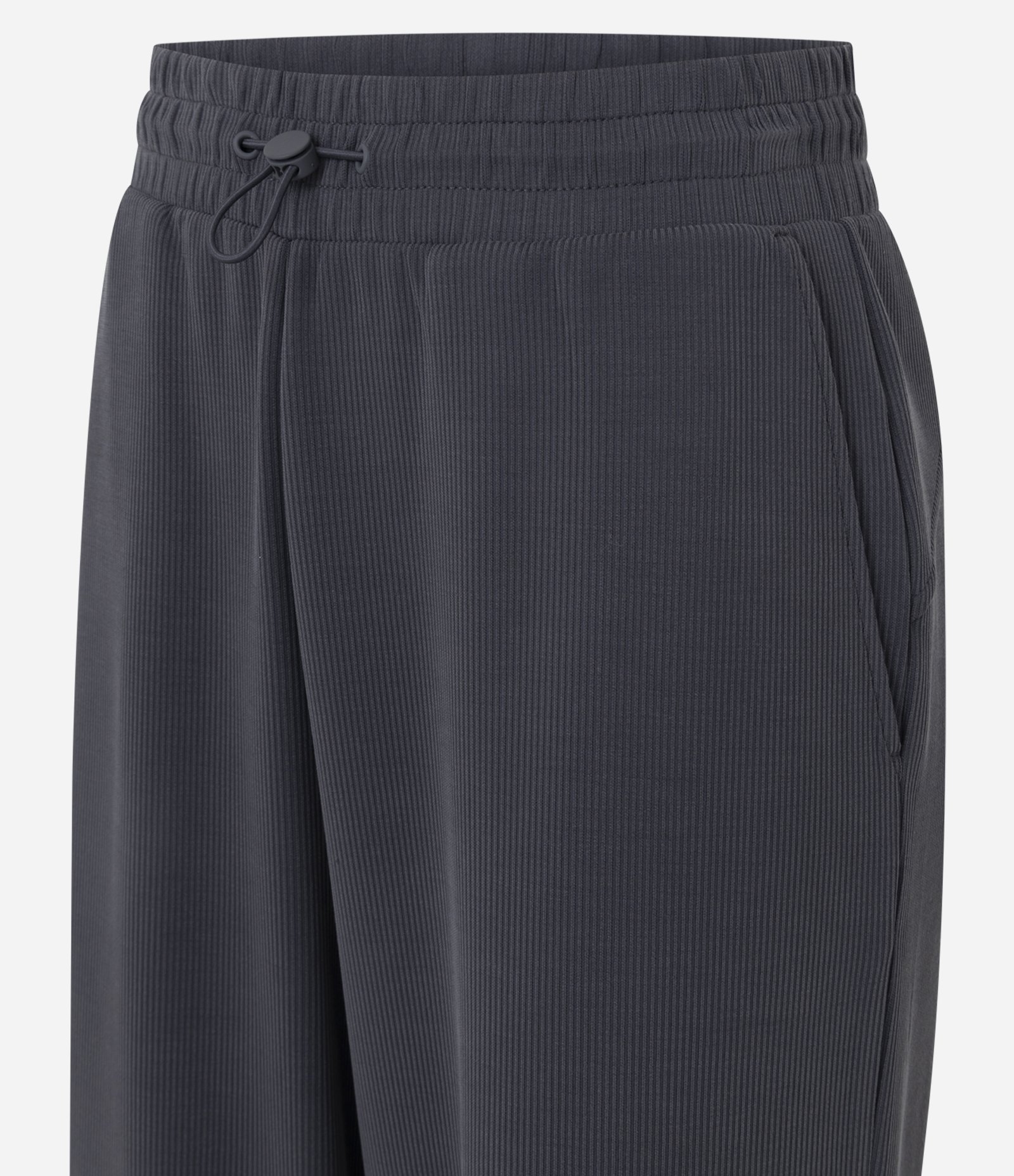 Calça Esportiva Reta Texturizada com Ajuste no Cós Cinza 6