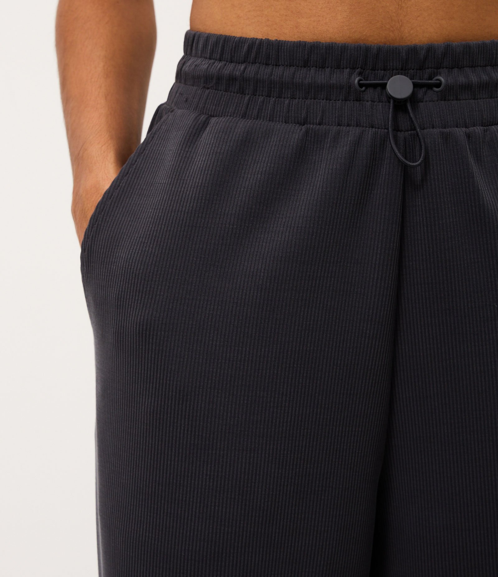 Calça Esportiva Reta Texturizada com Ajuste no Cós Cinza 3