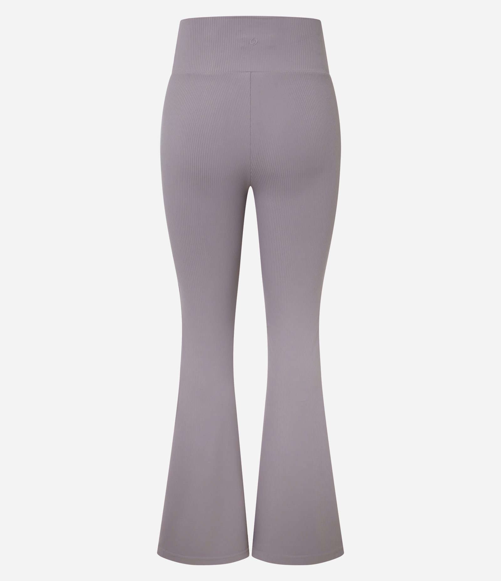 Calça Esportiva Flare em Microfibra Canelada Roxo 8