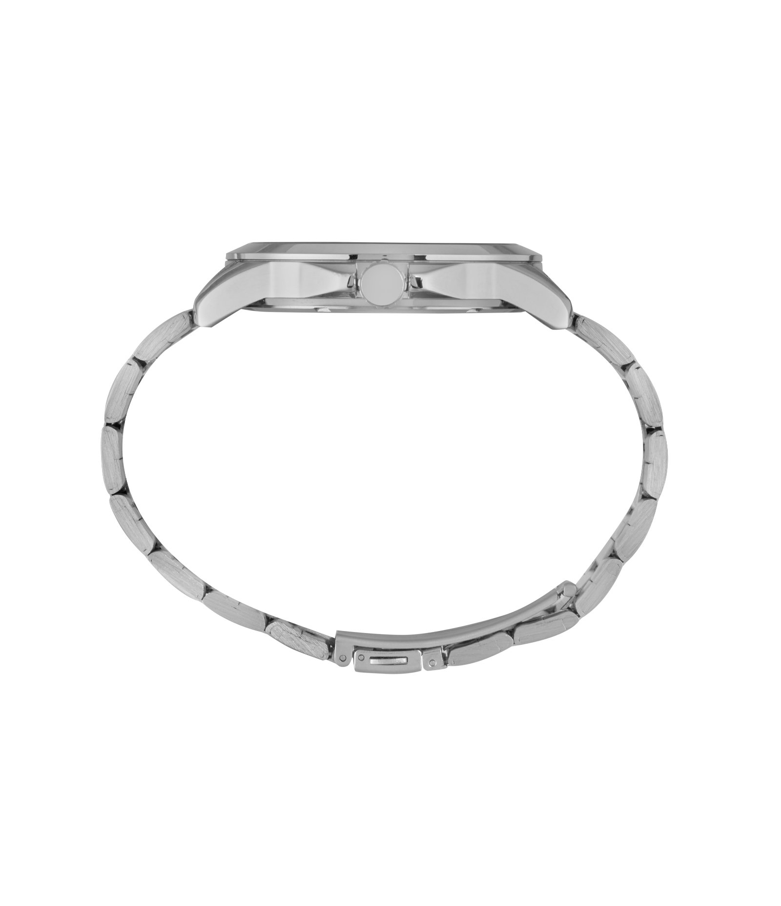 Relógio Aço Masculino Analogico Com Caixa Em Metal Gun e Pulseira Em Aço Mondaine Prata 4