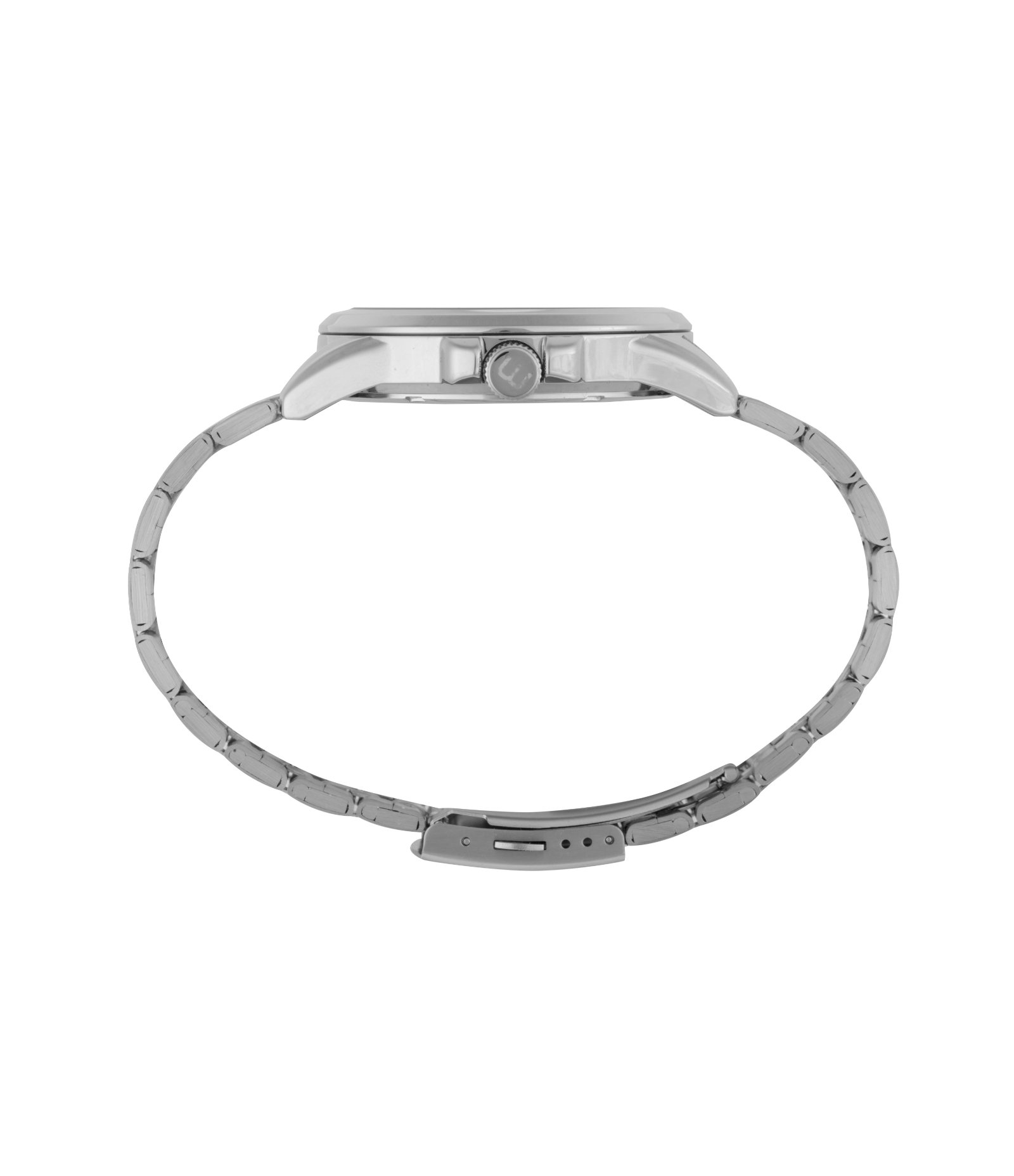 Relógio Aço Masculino Analogico Com Caixa Em Metal Cromado e Pulseira em Aço Mondaine Prata 4