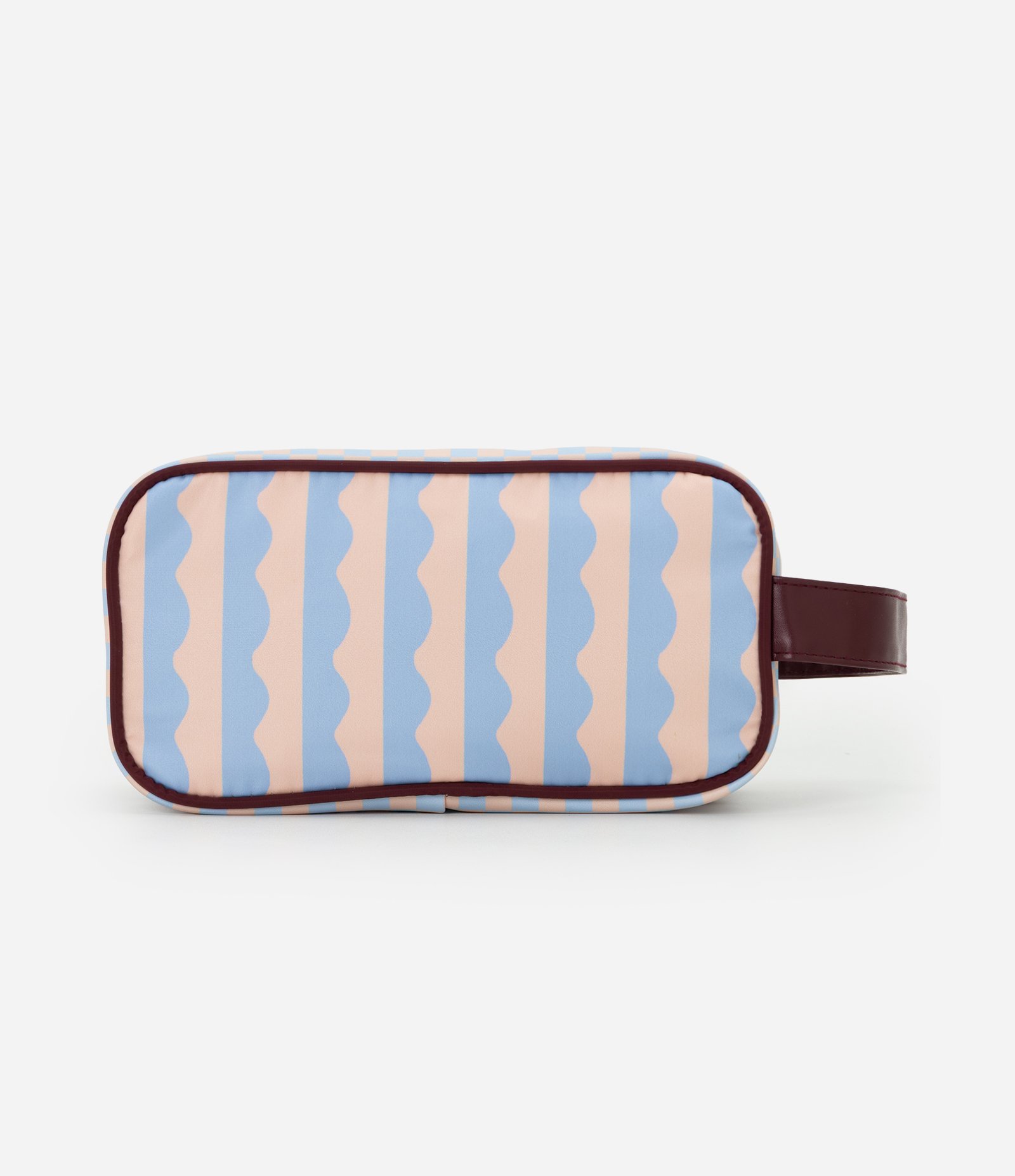 Necessaire Grande com Compartimentos Limpo e Sujo Azul 3
