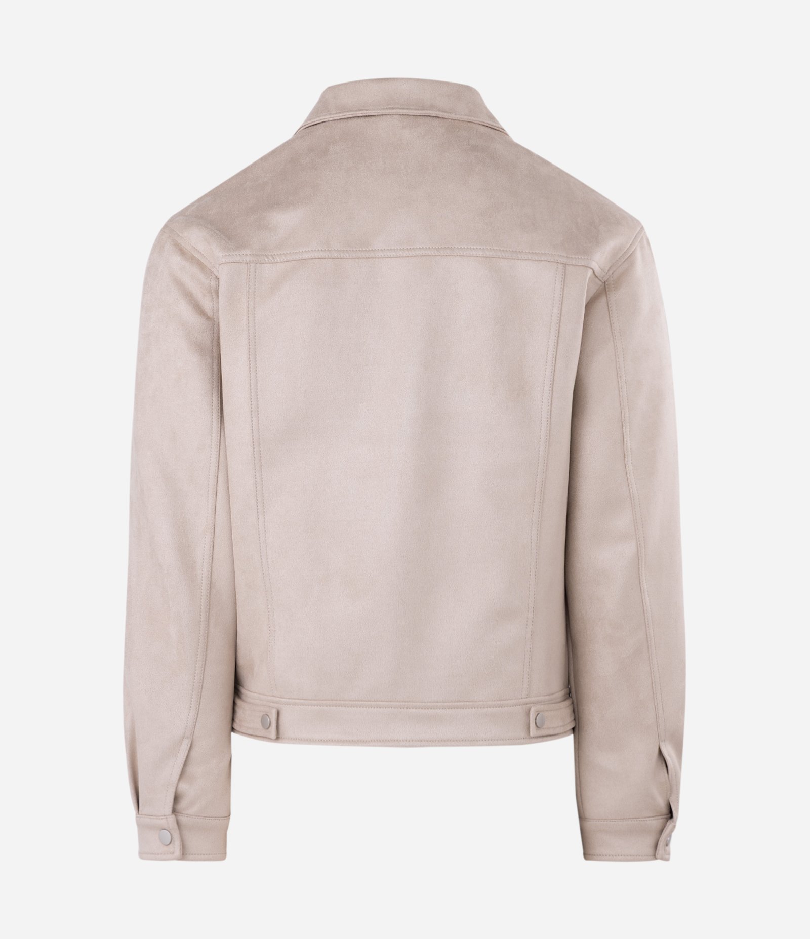 Jaqueta Masculina Harrington em Suede Bege 7