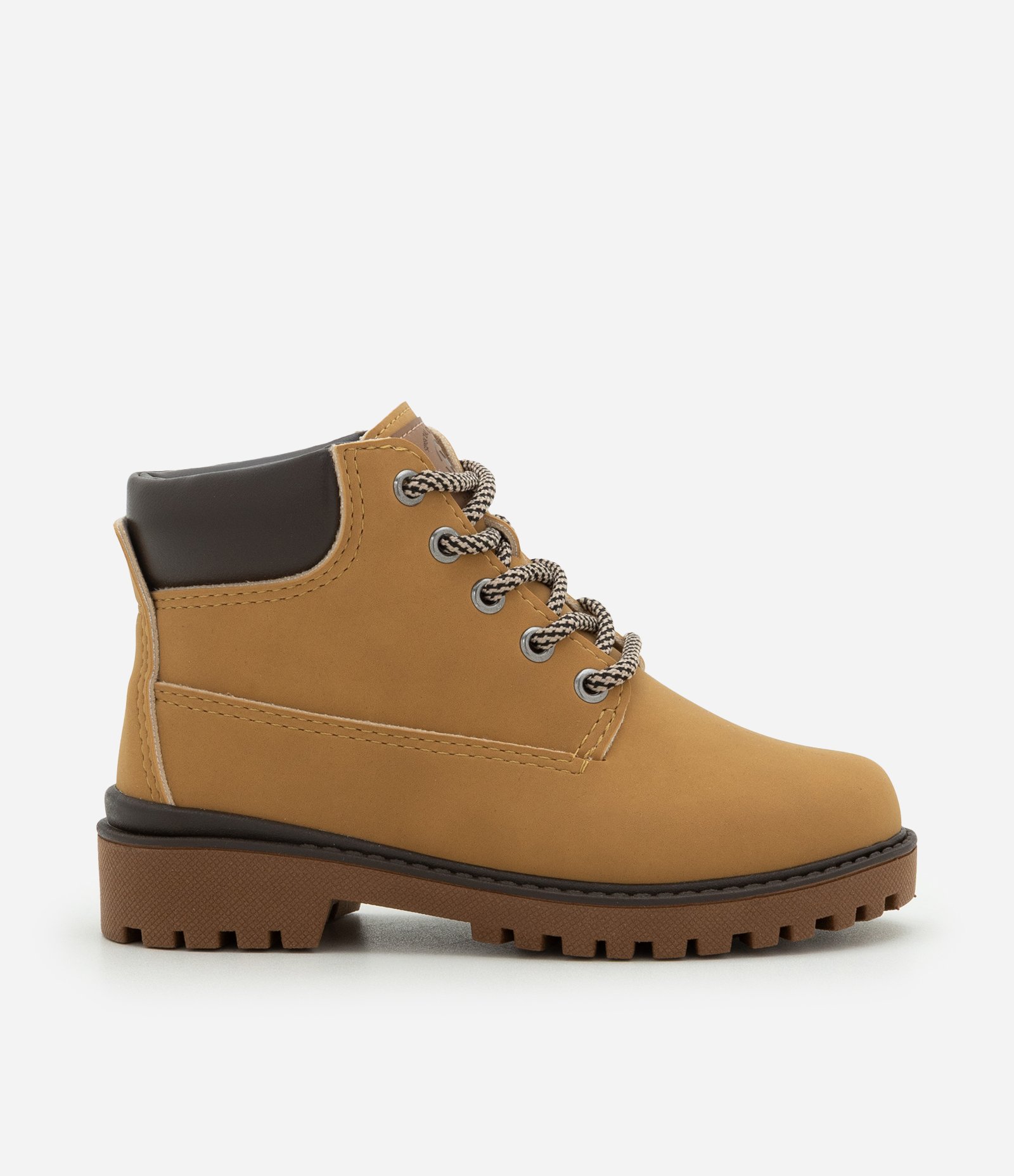 Bota Infantil Coturno com Atacador e Sola Tratorada – Tam 20 a 26 Caramelo 5