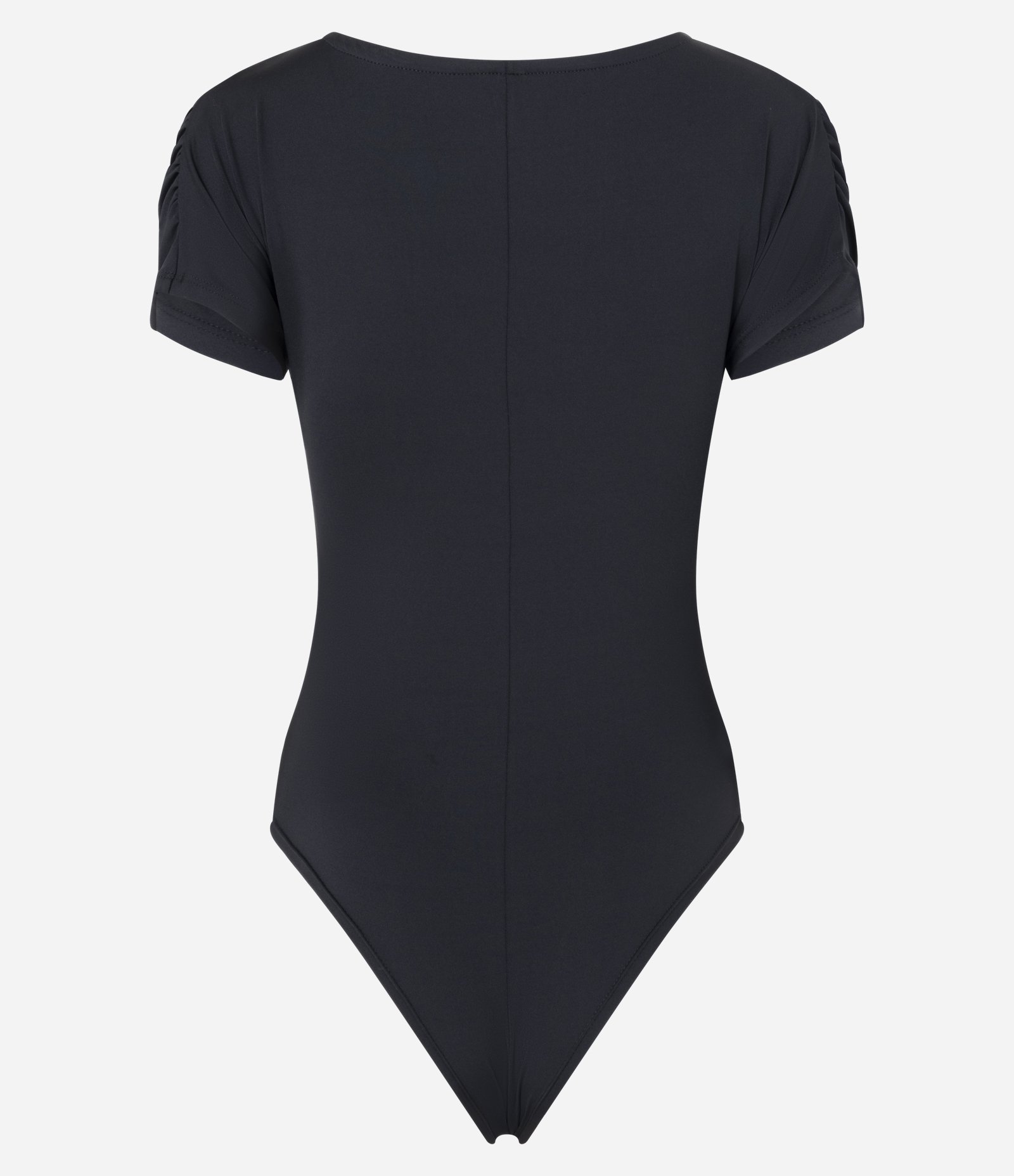 Body em Helanca com Decote Torcido Preto 6