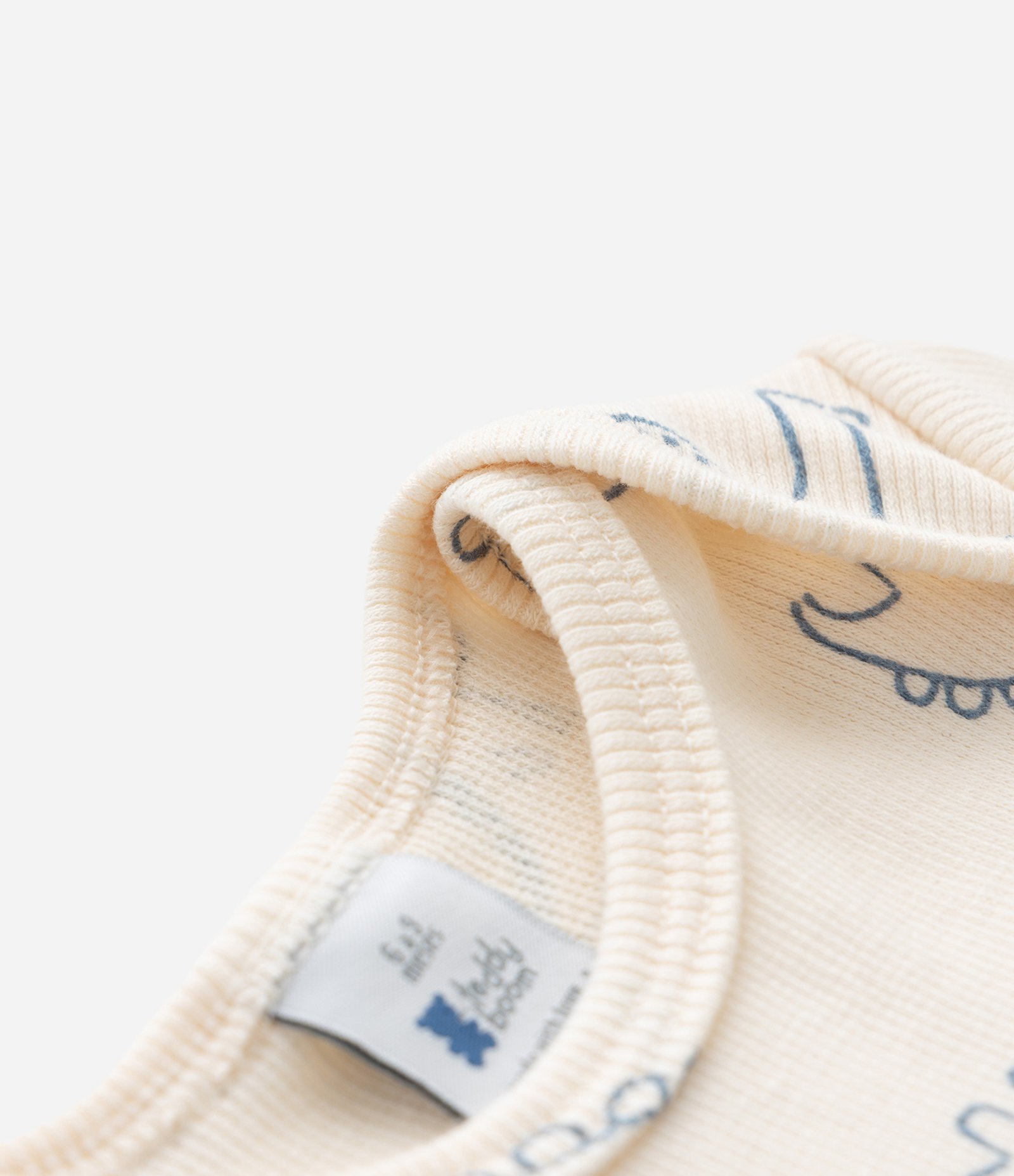 Body Bebê em Ribana com Estampa Dinossauros – Tam RN a 18 Meses Off White 5