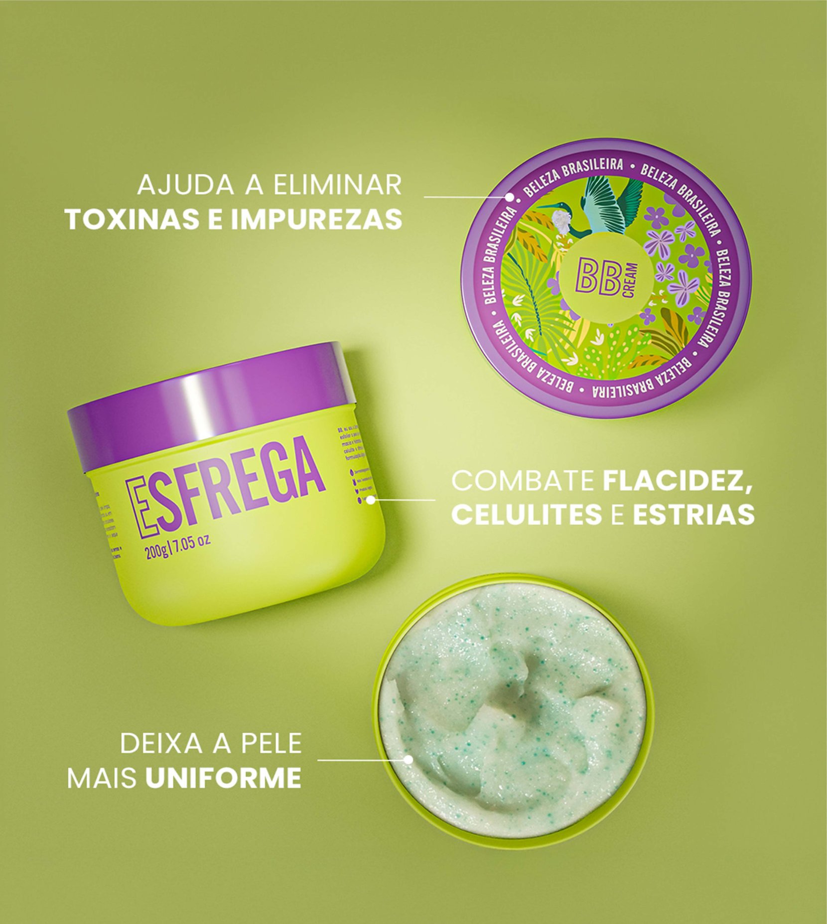 Esfoliante Corporal Esfrega Bumbum Beleza Brasileira 200g 4
