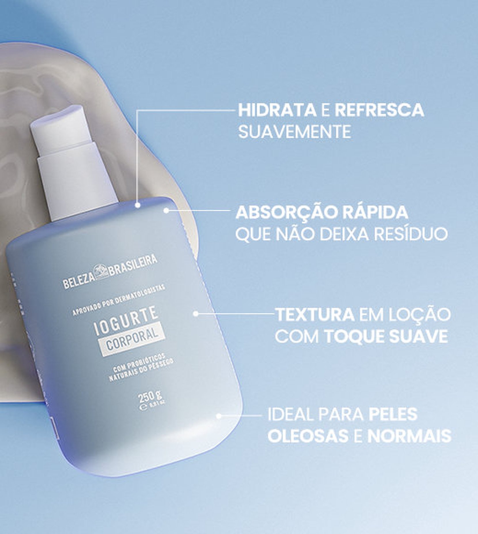 Hidratante Corporal Iogurte Beleza Brasileira 250ml 3