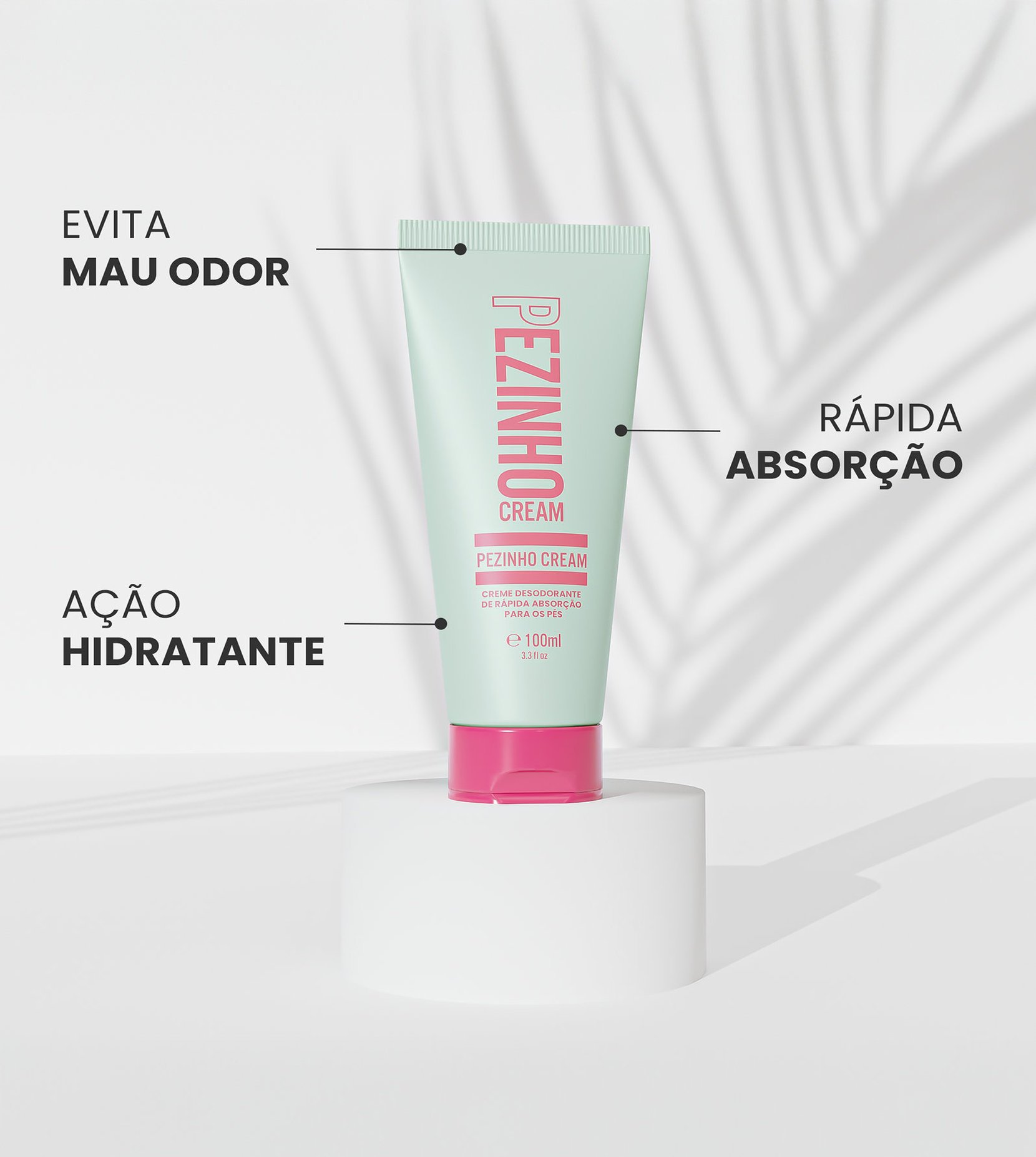 Desodorante Corporal Pezinho Cream Beleza Brasileira 100ML 4