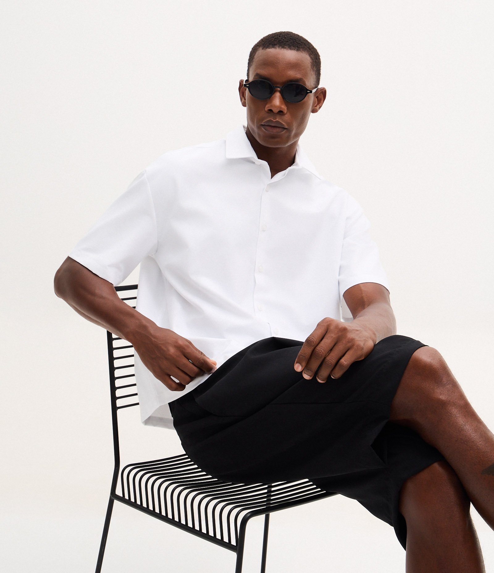 Camisa Boxy em Oxford Branco 3
