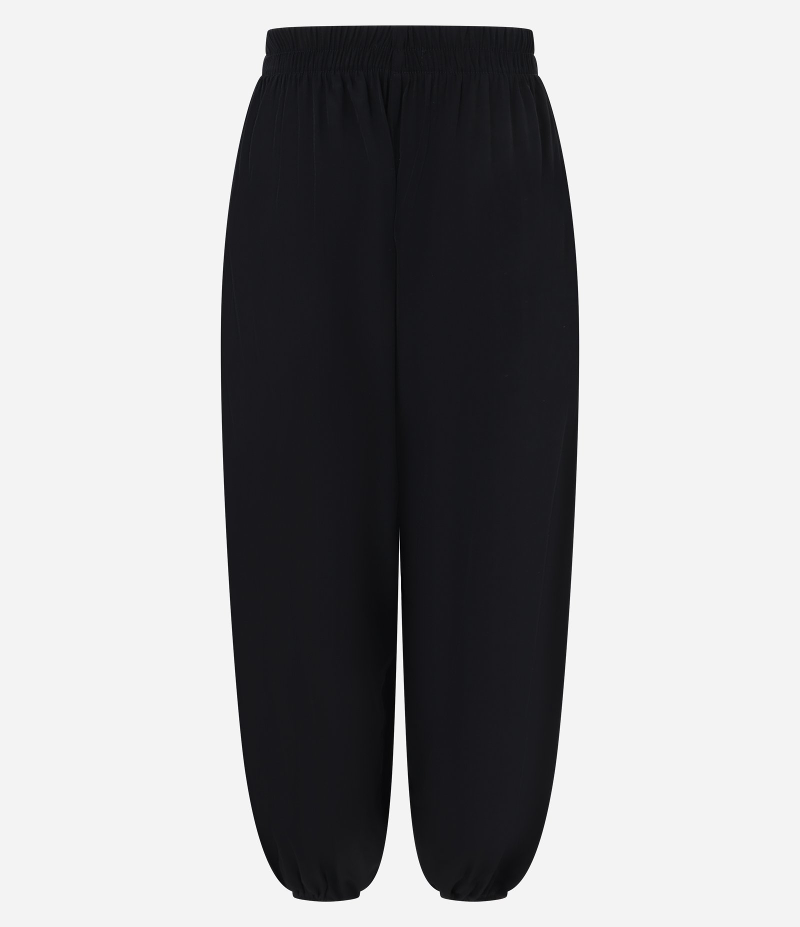 Calça Boho Balloon em Viscose com Elástico no Cós e Barra Preto 2