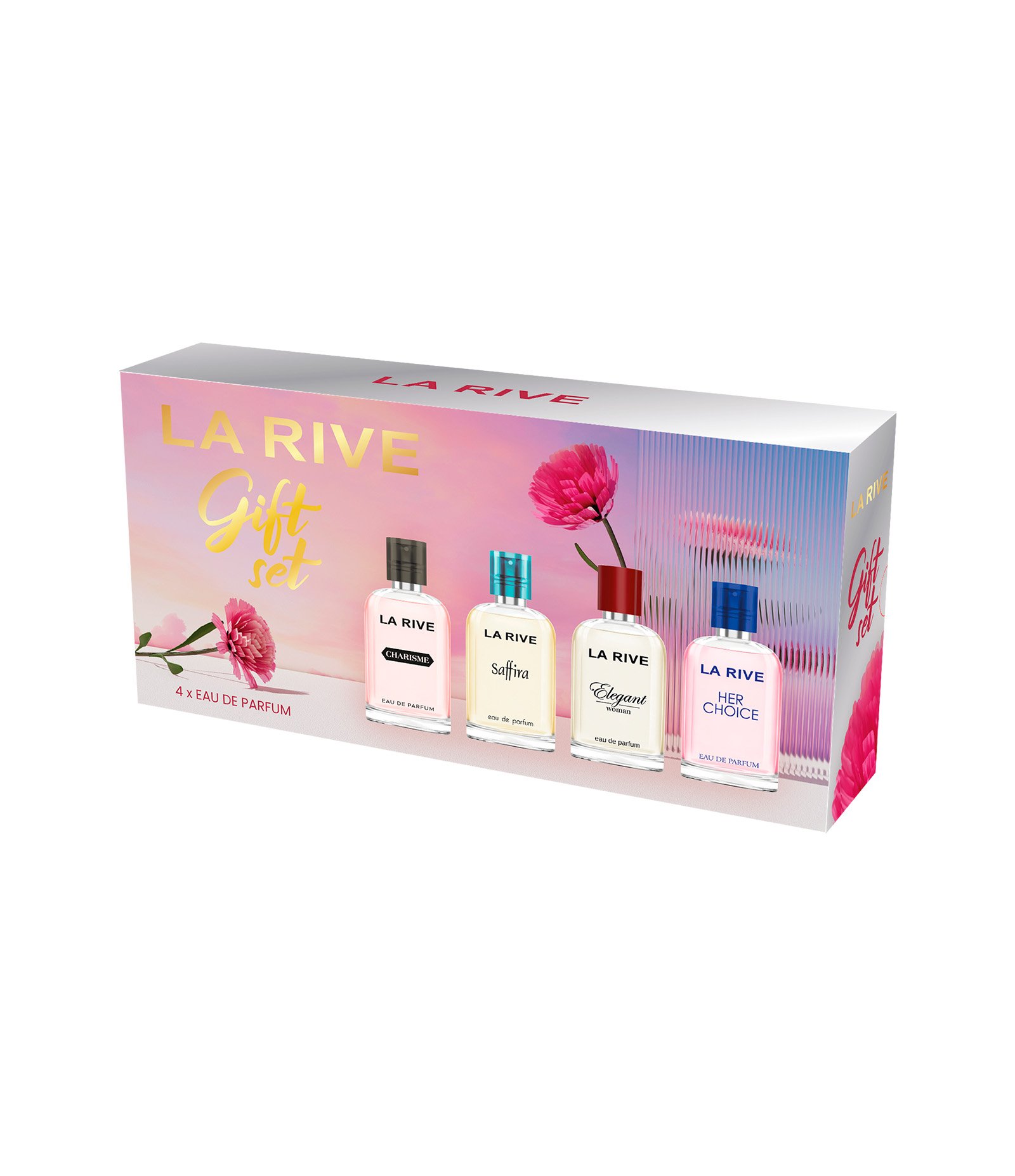 Kit La Rive Charisme 30ml + Saffira 30ml + Her Choice 30ml + Elegant Woman 30ml KIT 1