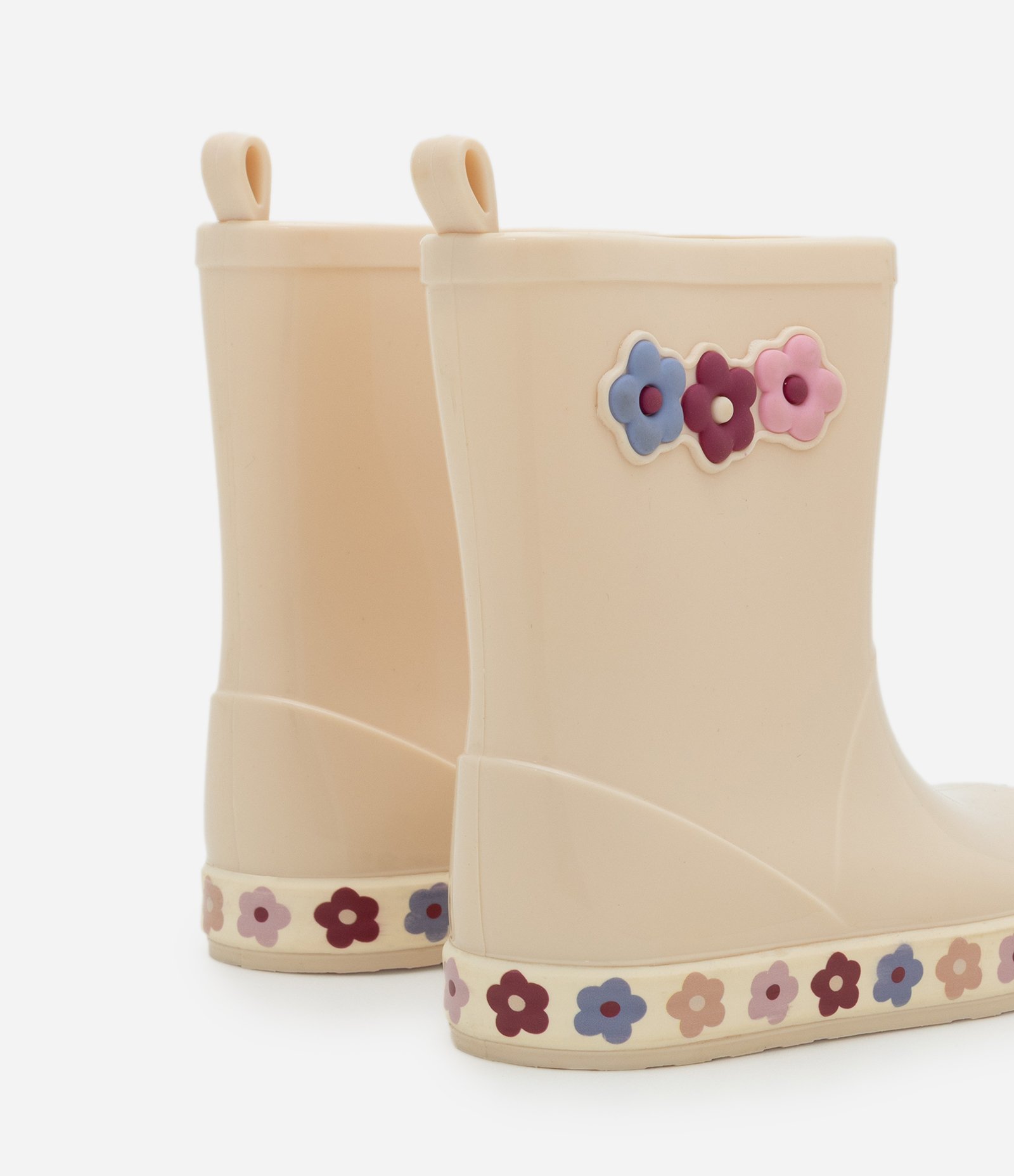 Galocha Infantil com Flores Aplicadas – Tam 21 a 28 Off White 2