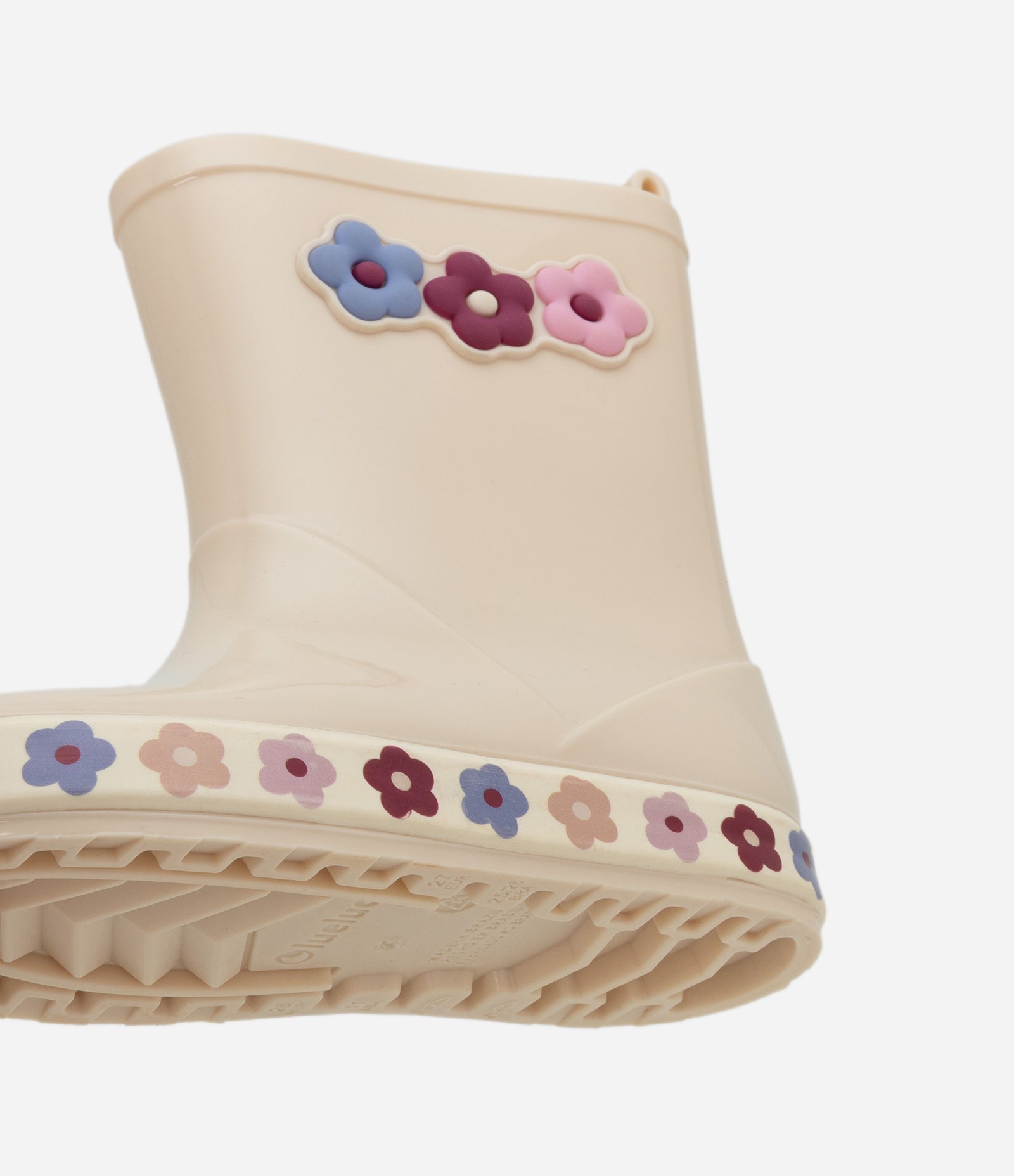 Galocha Infantil com Flores Aplicadas – Tam 21 a 28 Off White 3