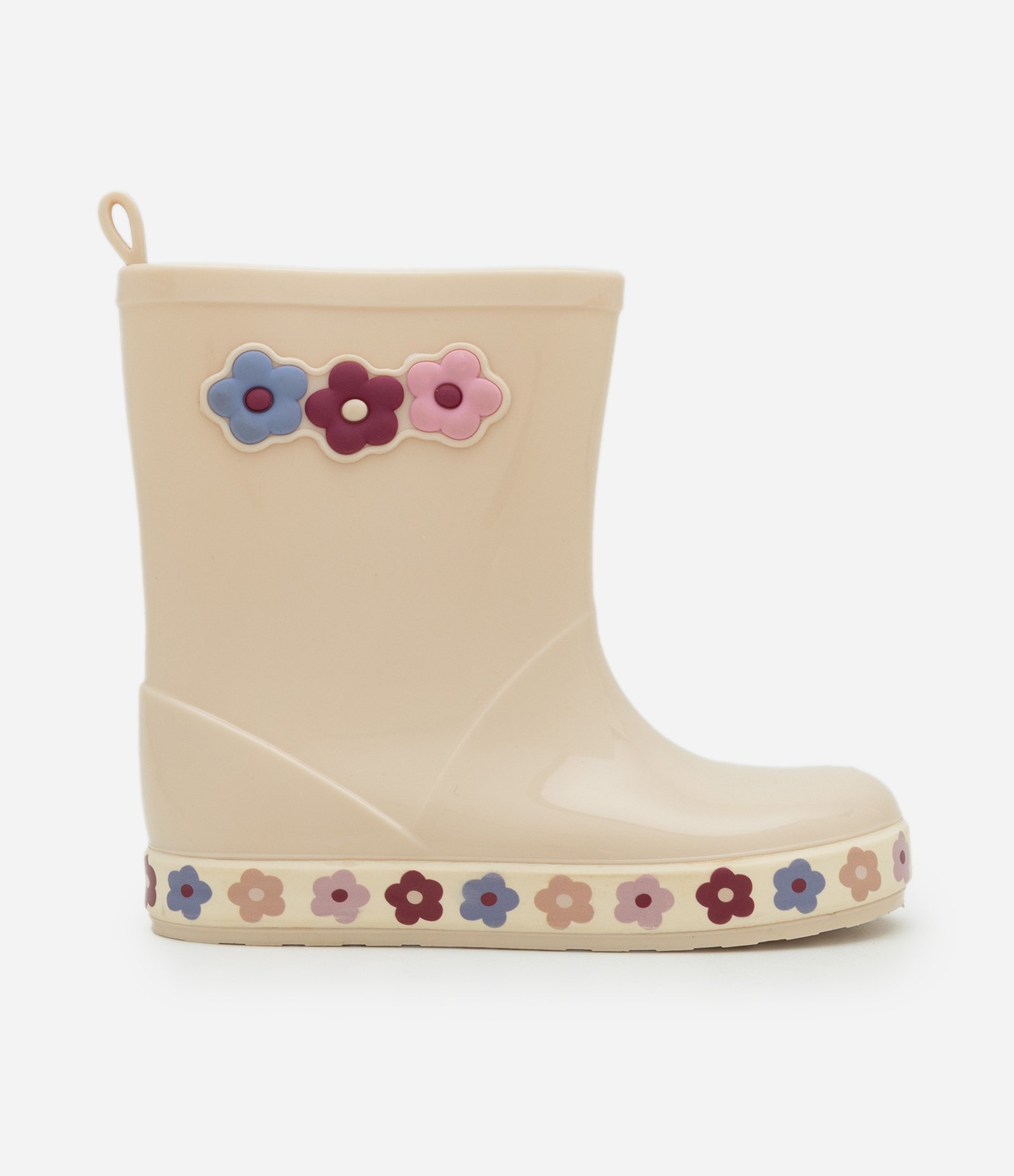 Galocha Infantil com Flores Aplicadas – Tam 21 a 28 Off White 5