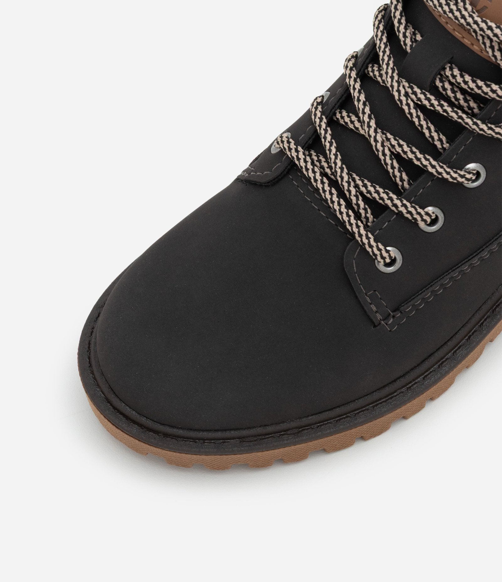 Bota Infantil Coturno com Cadarço Bicolor – Tam 27 a 35 Marrom Escuro 4