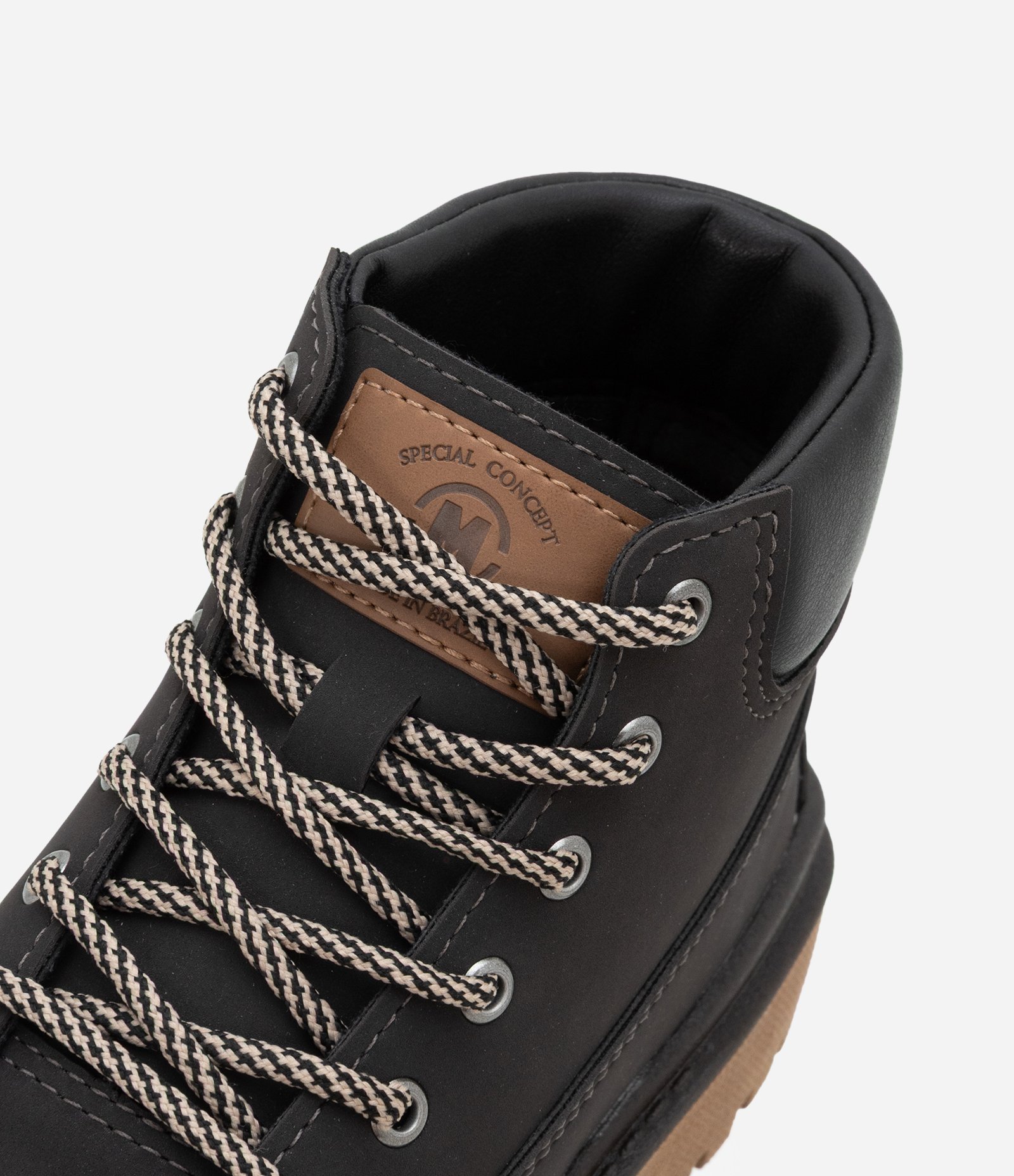 Bota Infantil Coturno com Cadarço Bicolor – Tam 27 a 35 Marrom Escuro 6