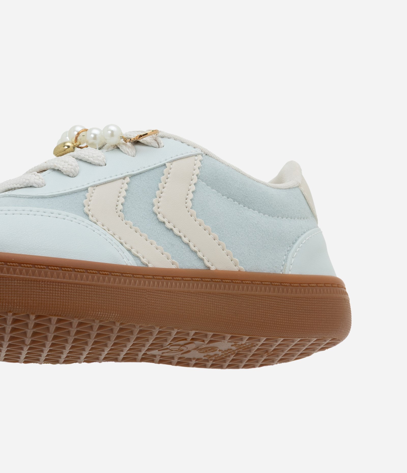 Tênis Infantil com Recortes e Pin de Pérolas – Tam 28 a 34 Azul Bebê 3