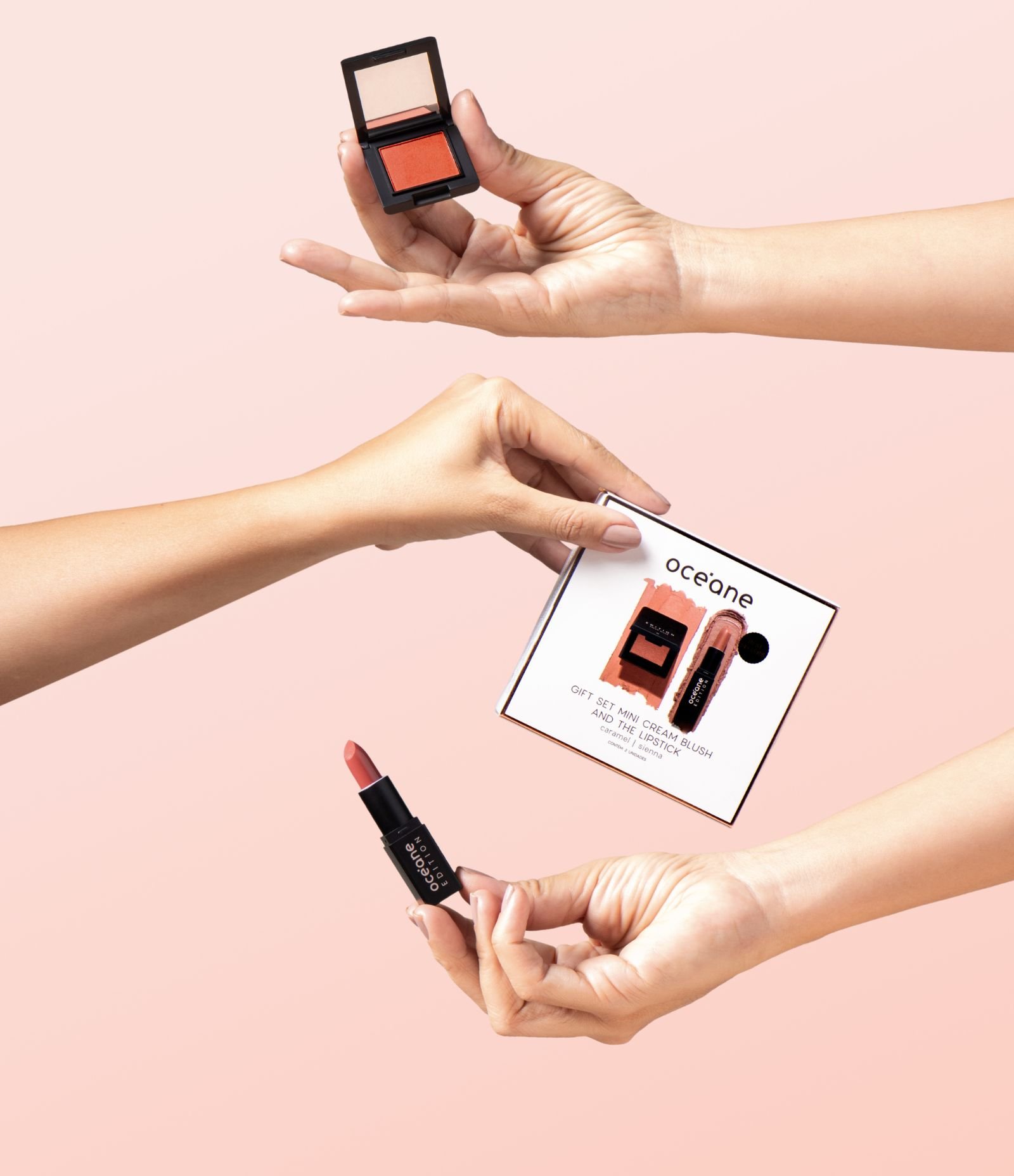 Kit Mini Cream Blush And The Lipstick Oceane U 3