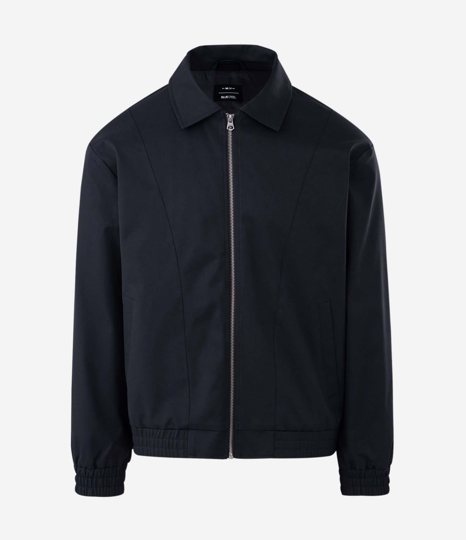 Jaqueta Boxy com Elástico na Barra e Recortes Preto 5